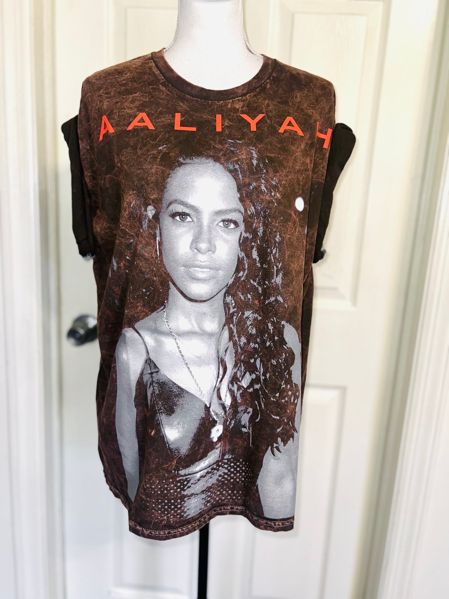 Aaliyah Oversized Distressed Tee