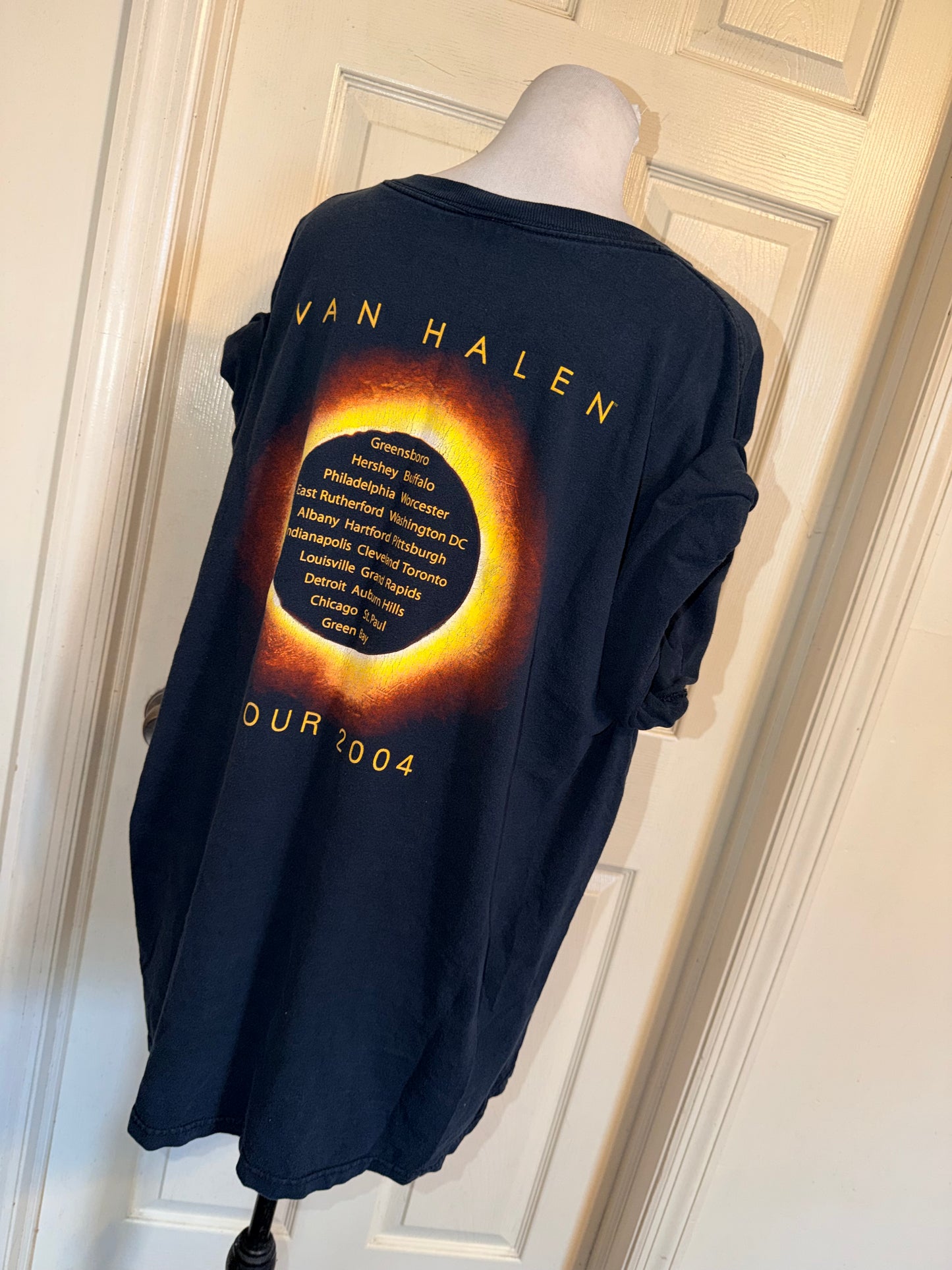 Van Halen Vintage Double Sided Oversized Distressed Tee