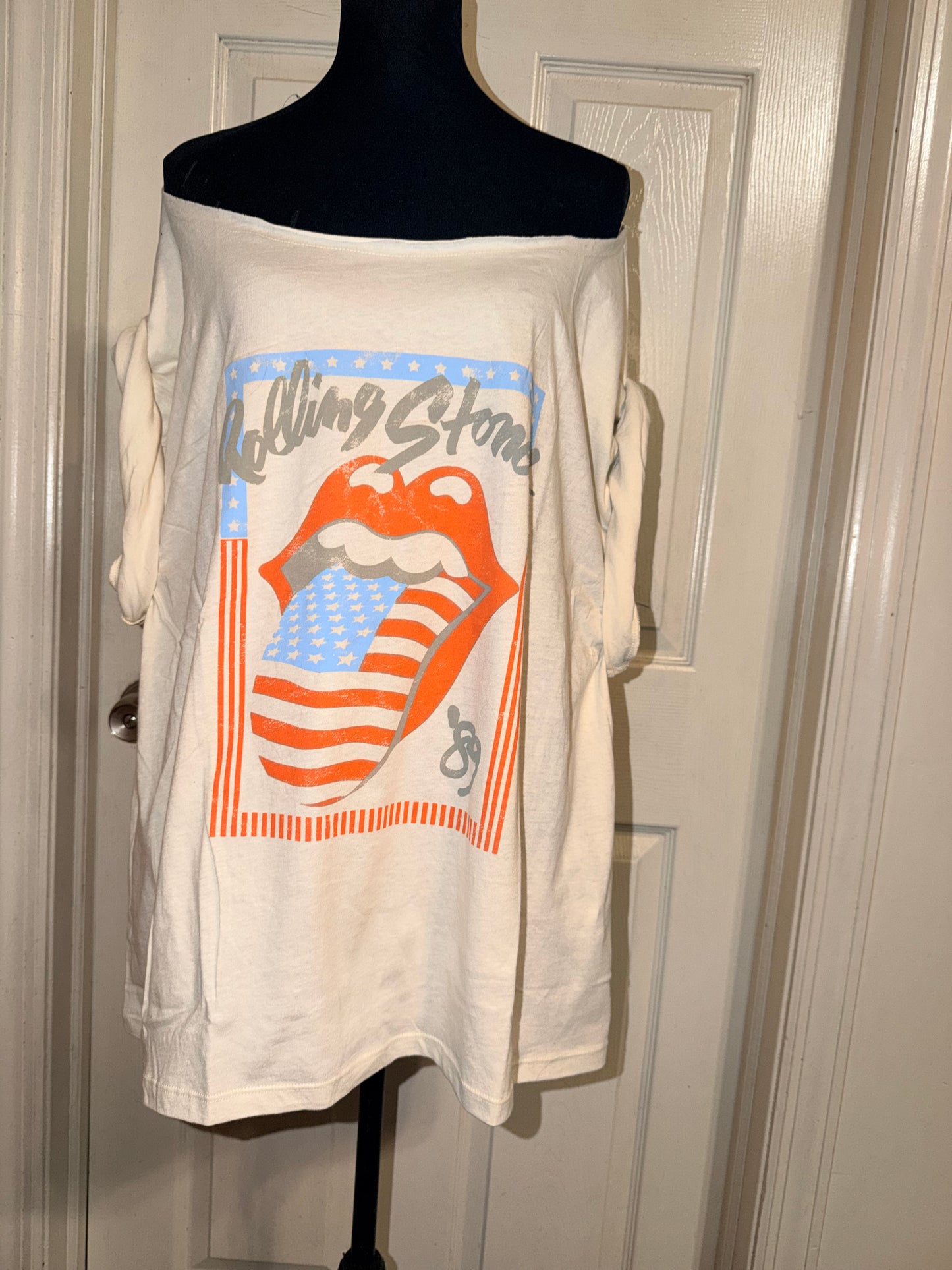 The Rolling Stones OFTS Oversized Distressed Tee