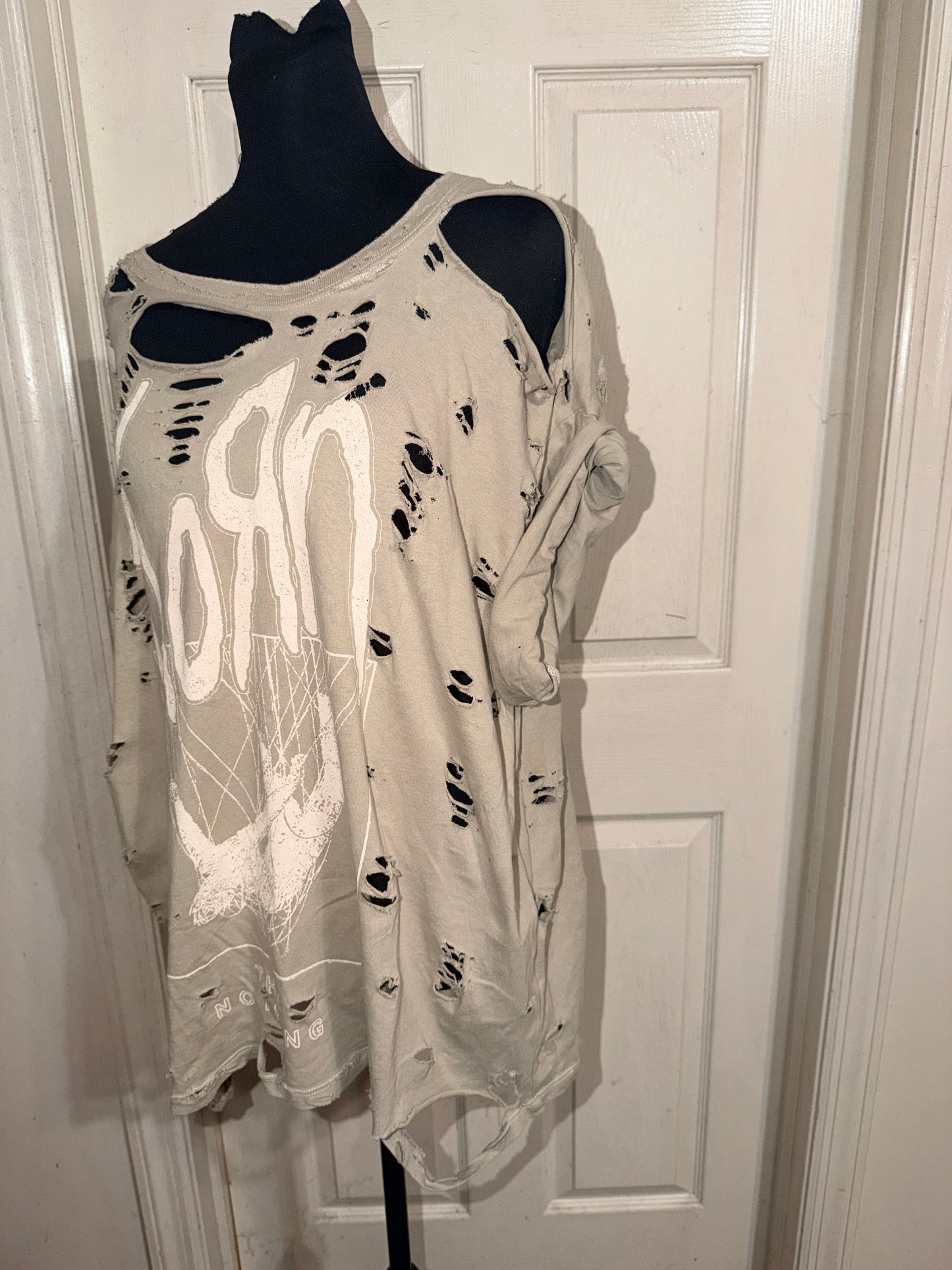 Korn Oversized Distressed Tee