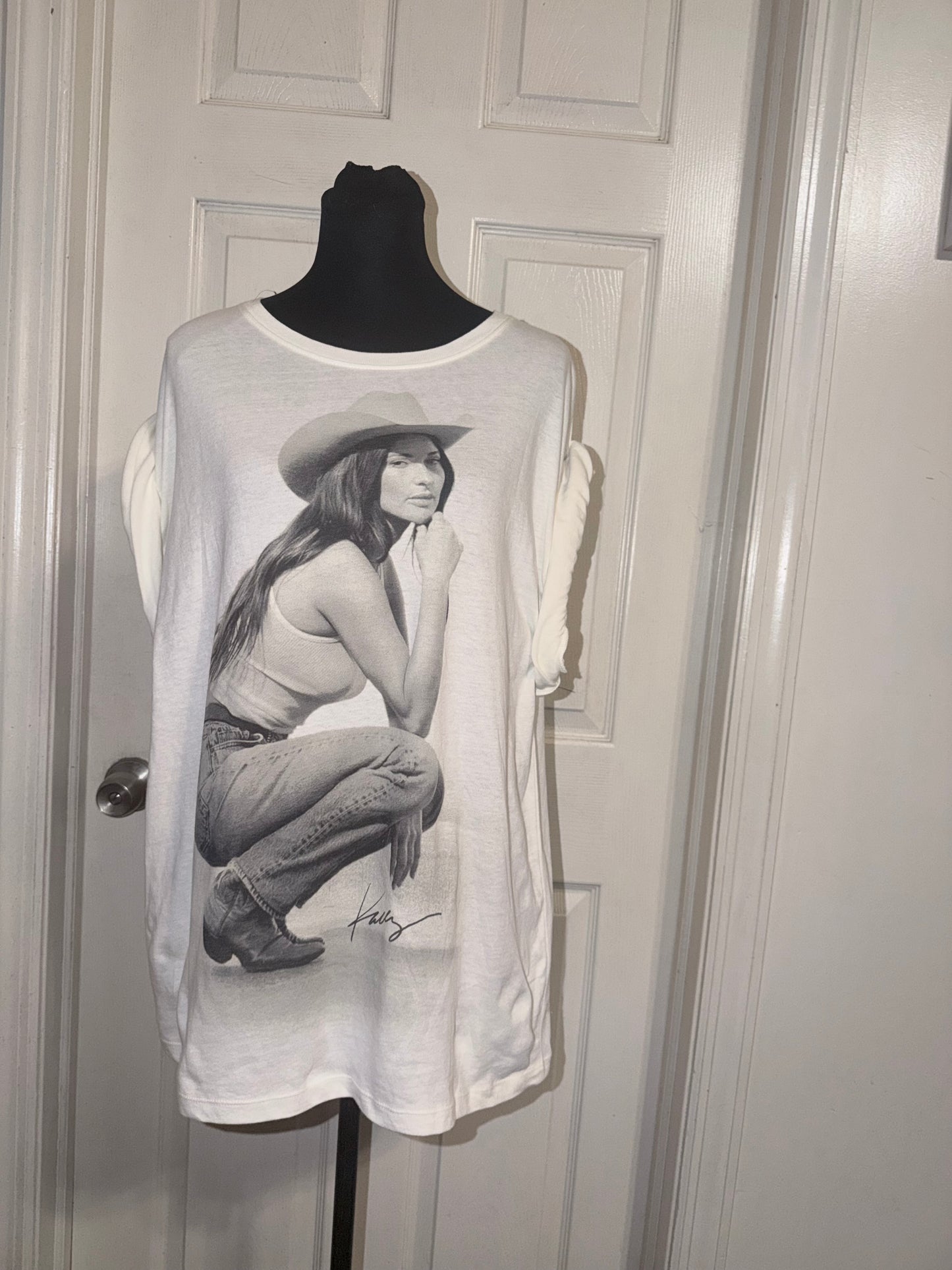 Kasey Musgraves Oversized Distressed Tee