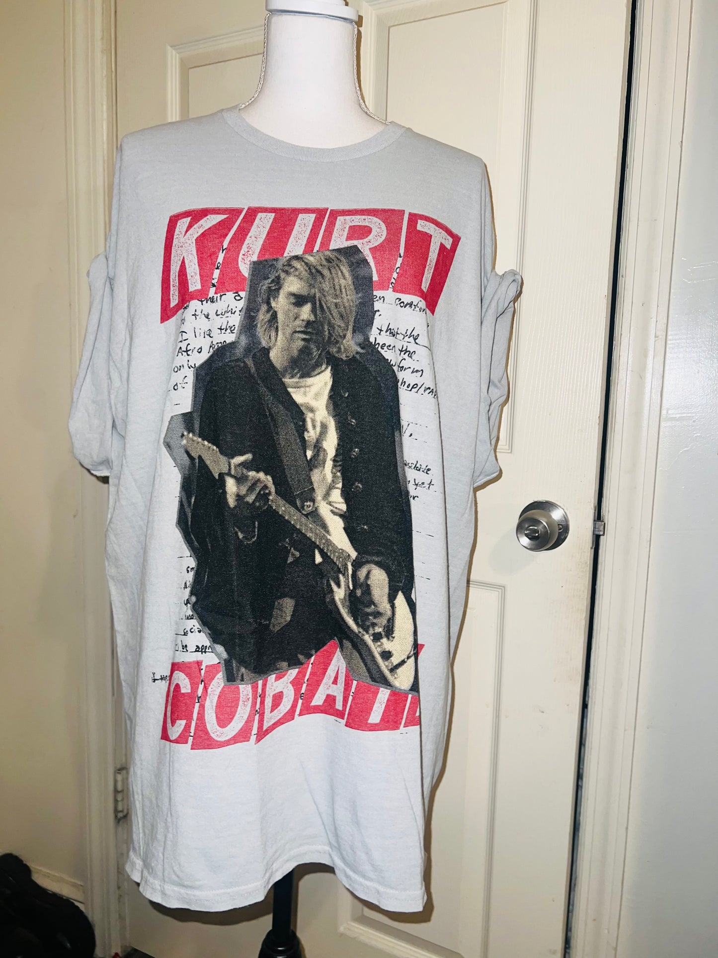 Kurt Cobain Oversized Distressed Tee