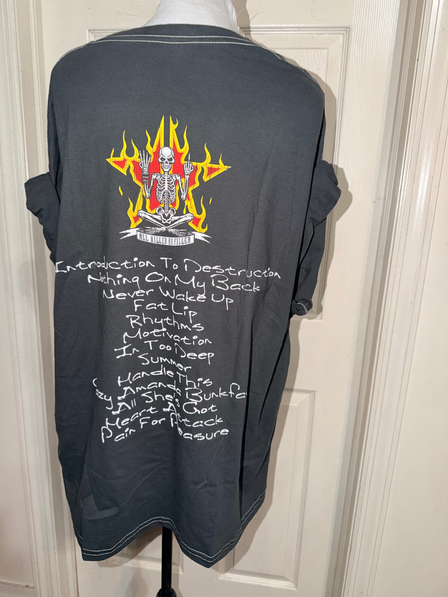 Sum 41 Double Sided Oversized Distressed Tee