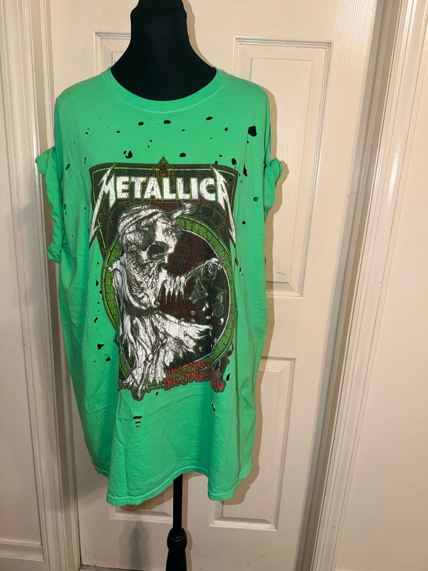 Metallica Oversized Distressed Tee