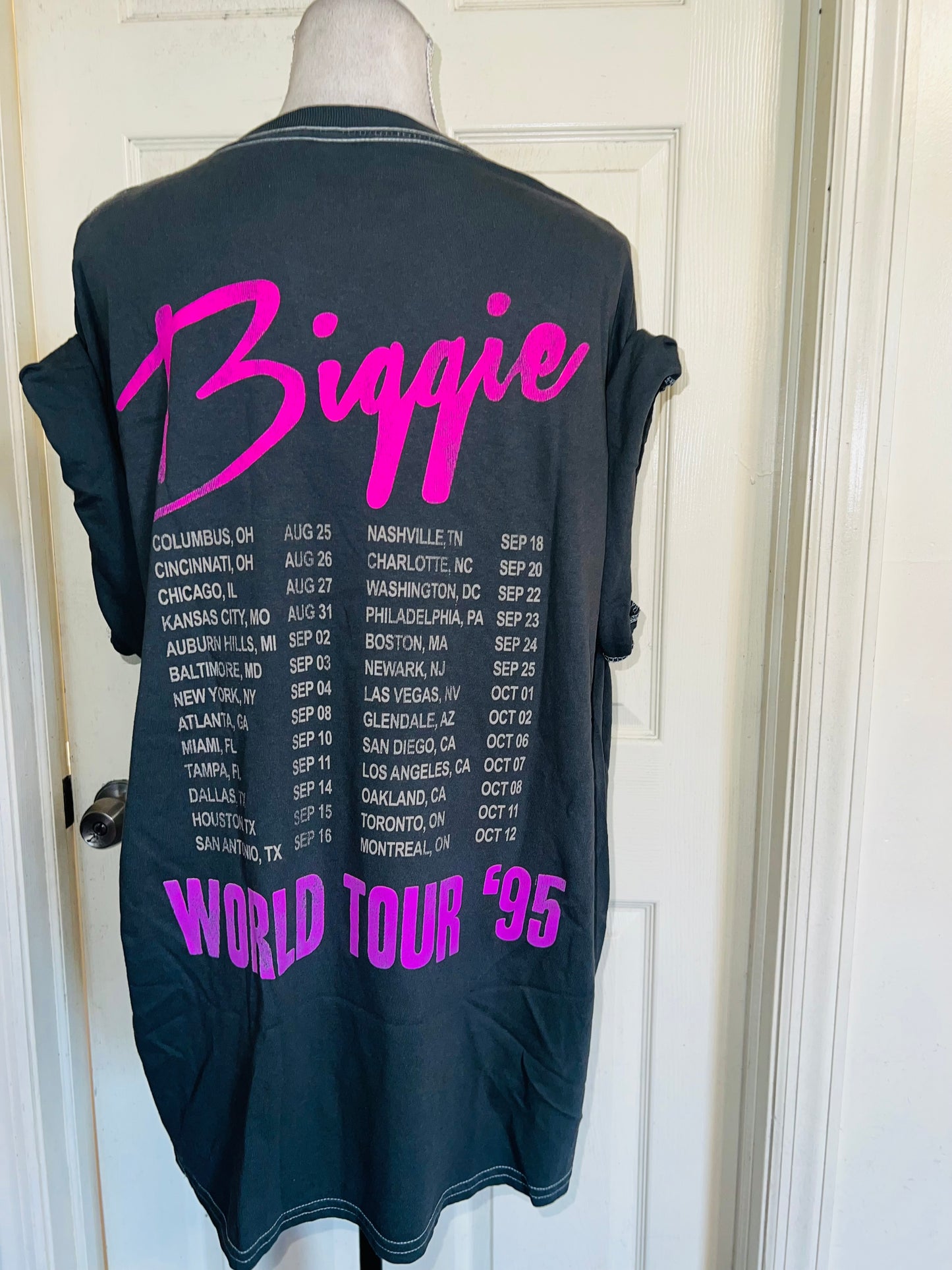 Biggie Smalls Double Sided Oversized Distressed Tee