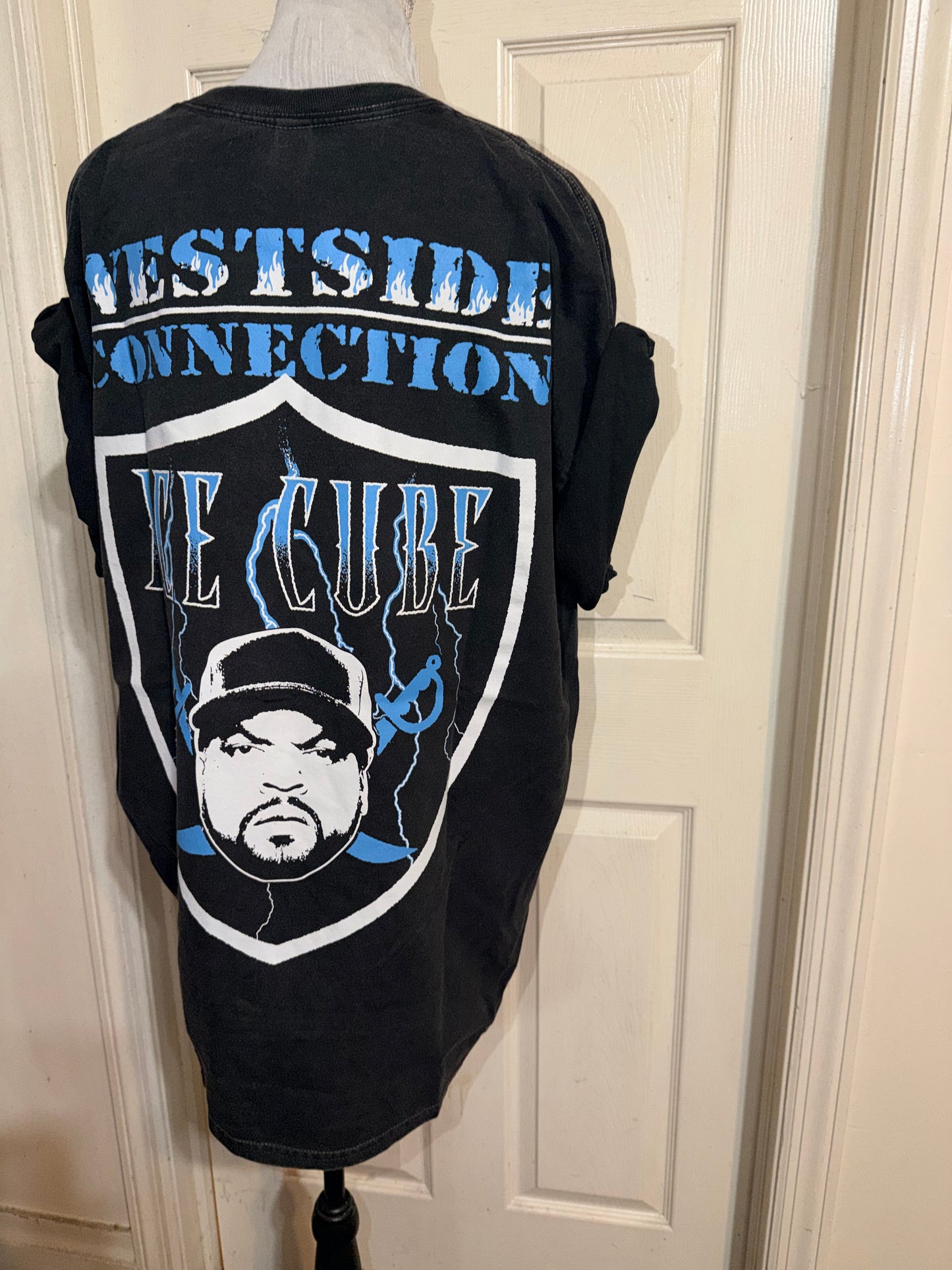 Ice Cube Double Sided Oversized Distressed Tee