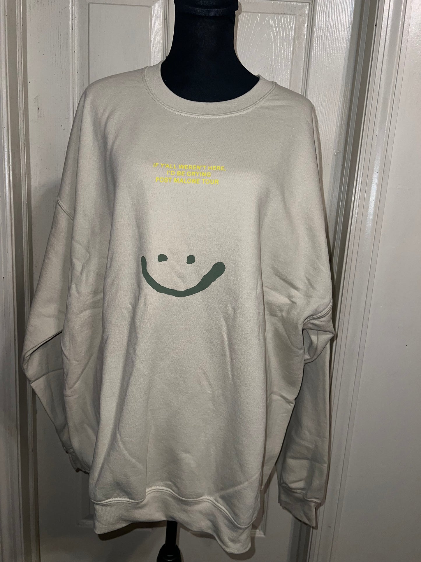 Post Malone Oversized Distressed Sweatshirt