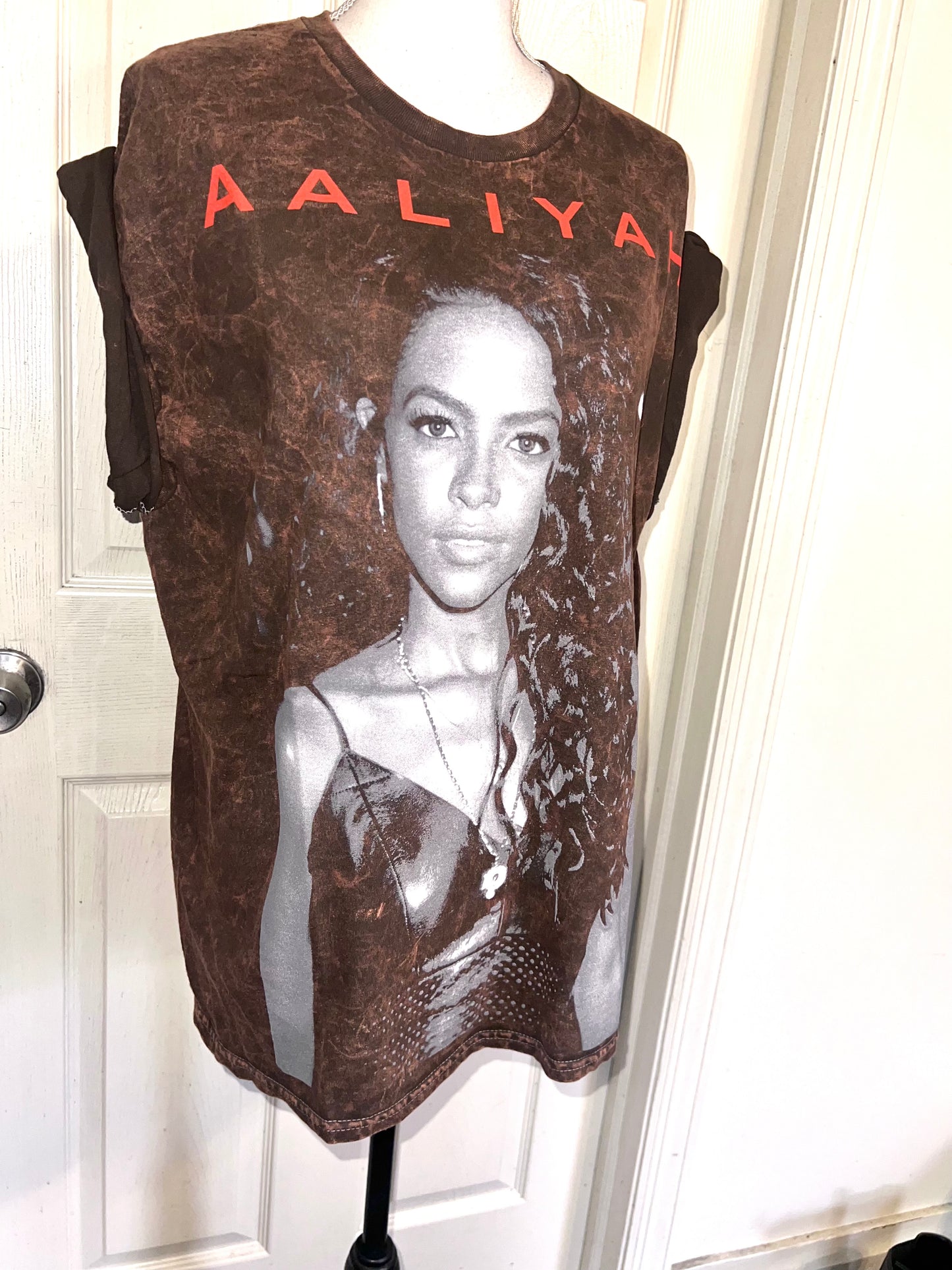 Aaliyah Oversized Distressed Tee