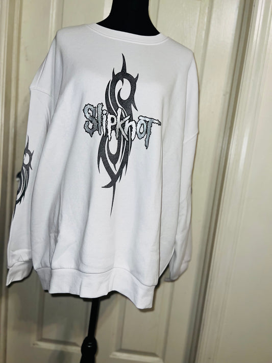 Slipknot Oversized Distressed Sweatshirt