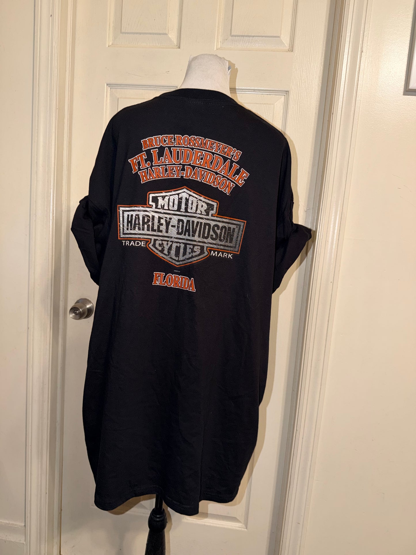 Harley Davidson Vintage Double Sided Oversized Tee
