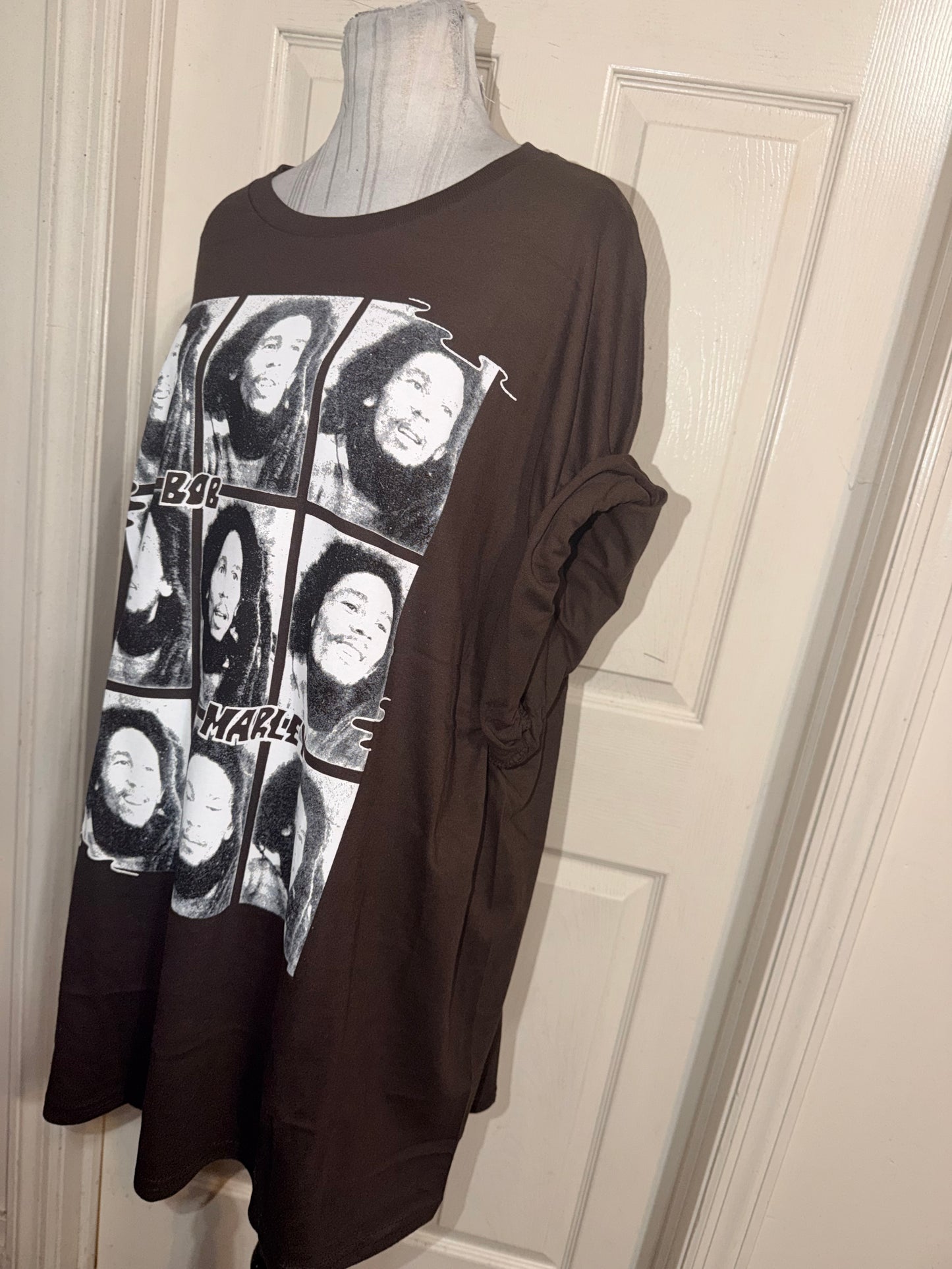 Bob Marley Oversized Distressed Tee