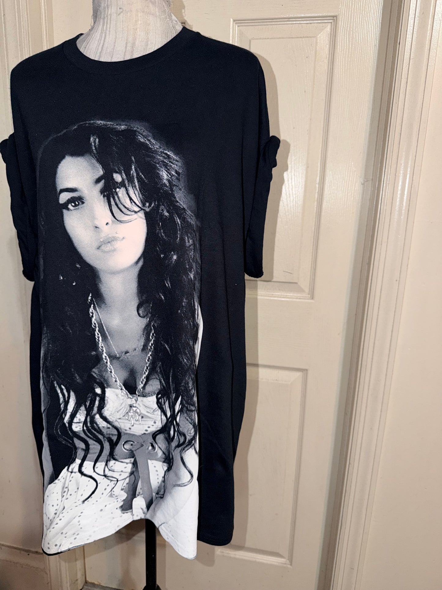 Amy Winehouse Double Sided Oversized Distressed Tee