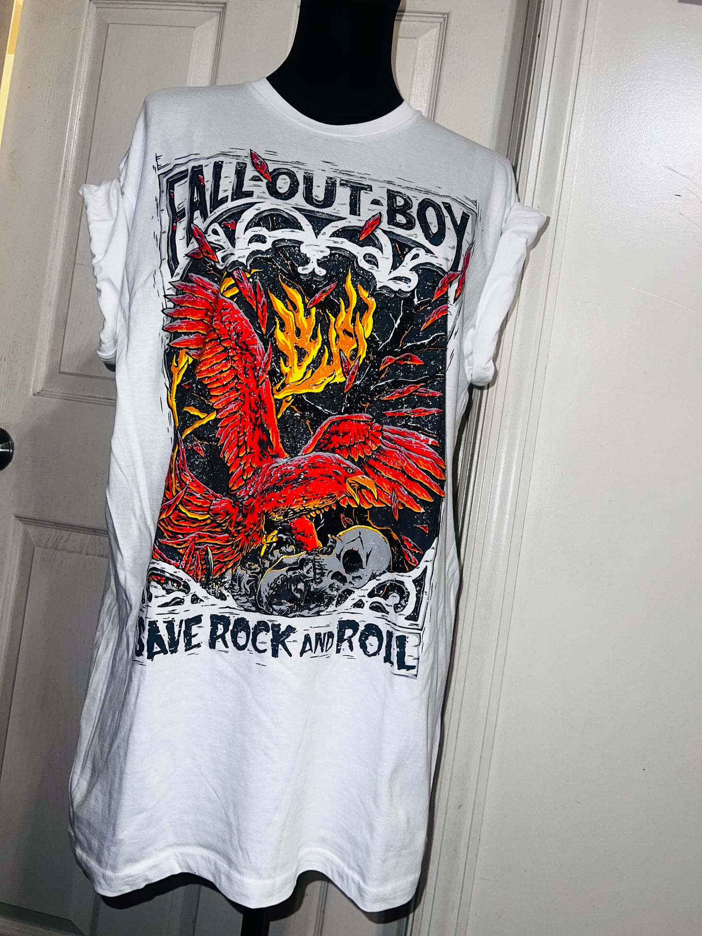 Fall Out Boy Oversized Distressed Tee