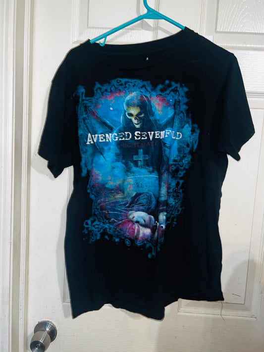 Avenged Sevenfold Oversized Distressed Vintage Tee