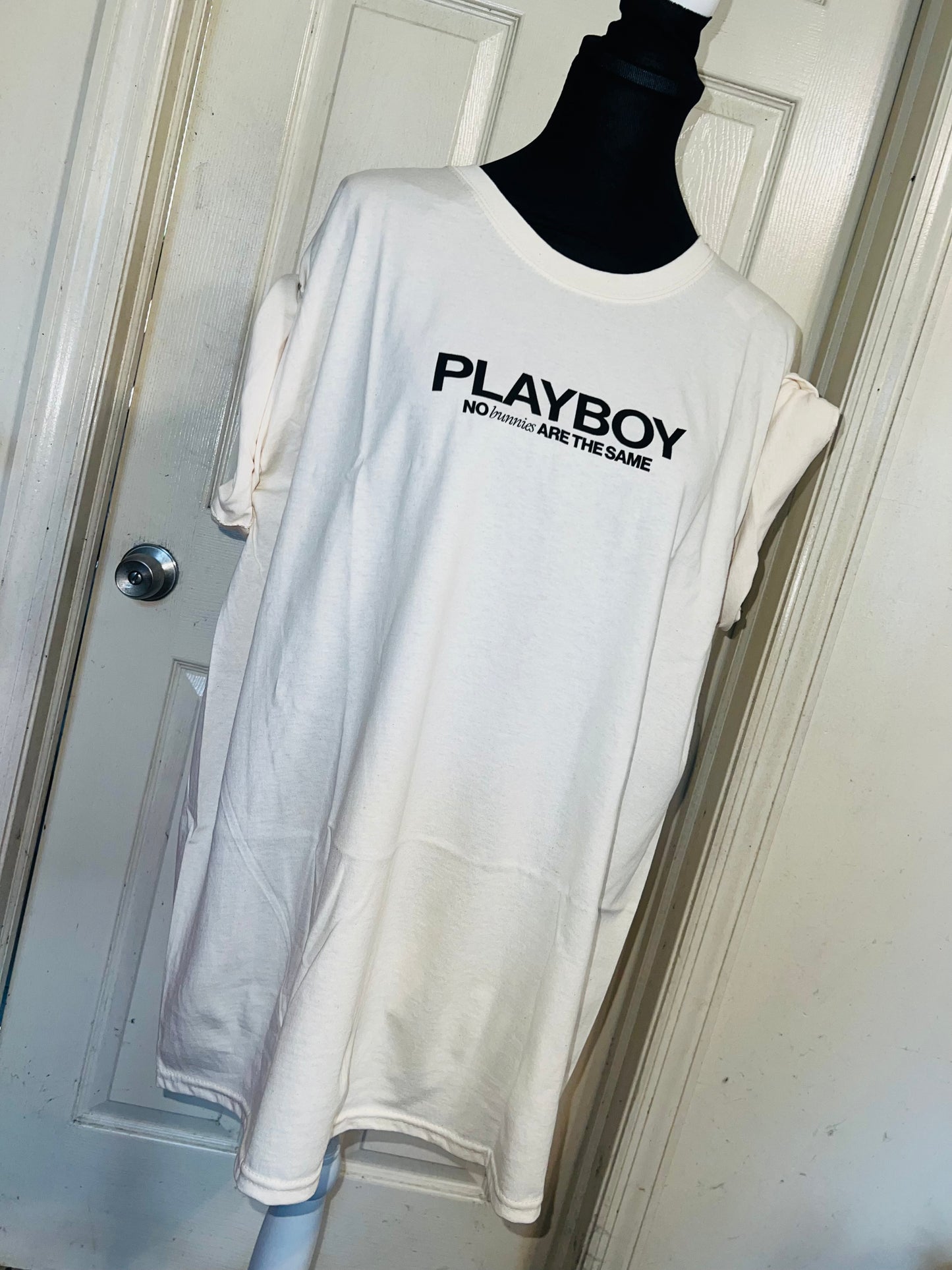 Playboy Double Sided Oversized Distressed Tee