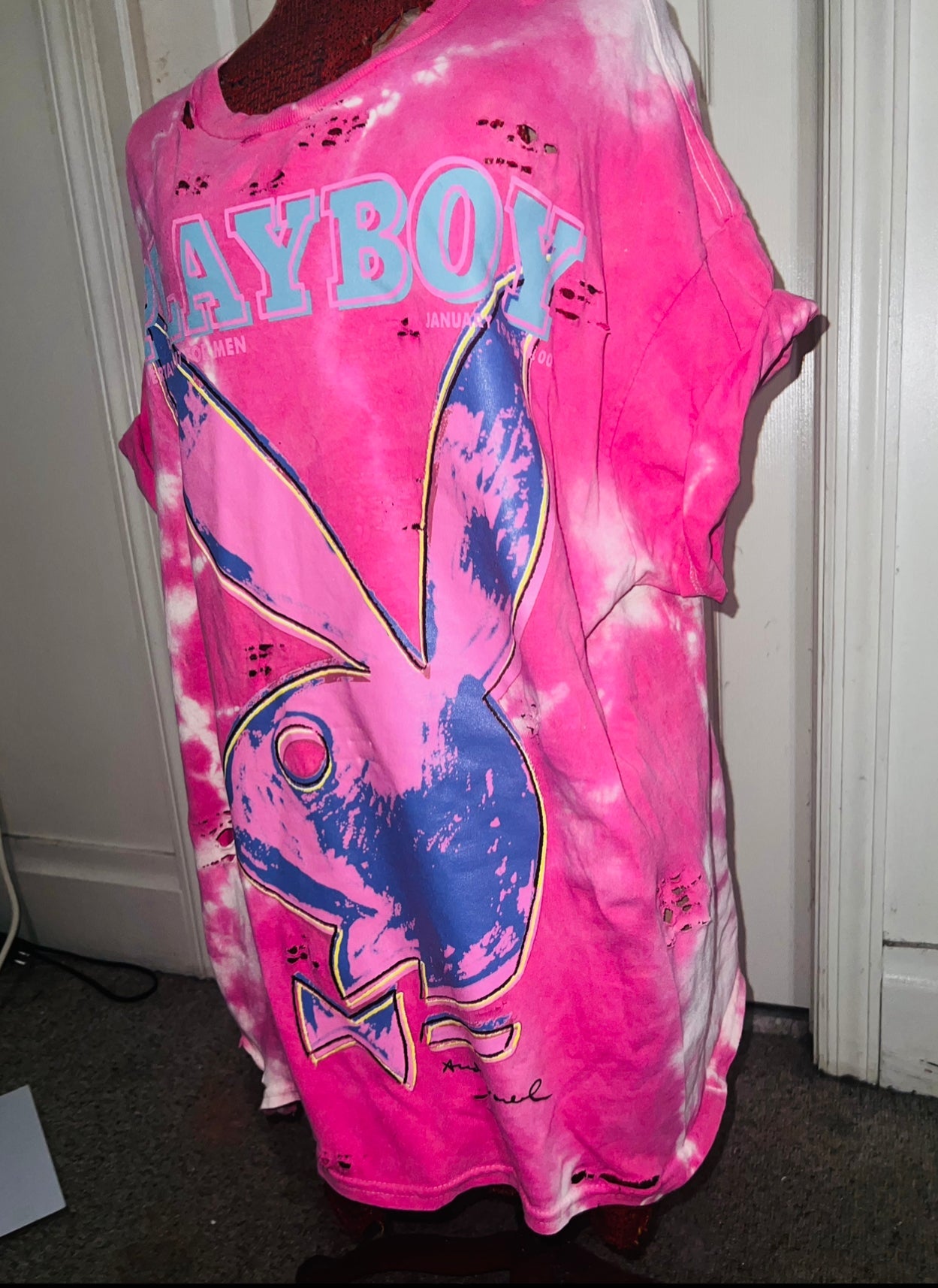 Playboy Andy Warhol Tie Dye Oversized Tee