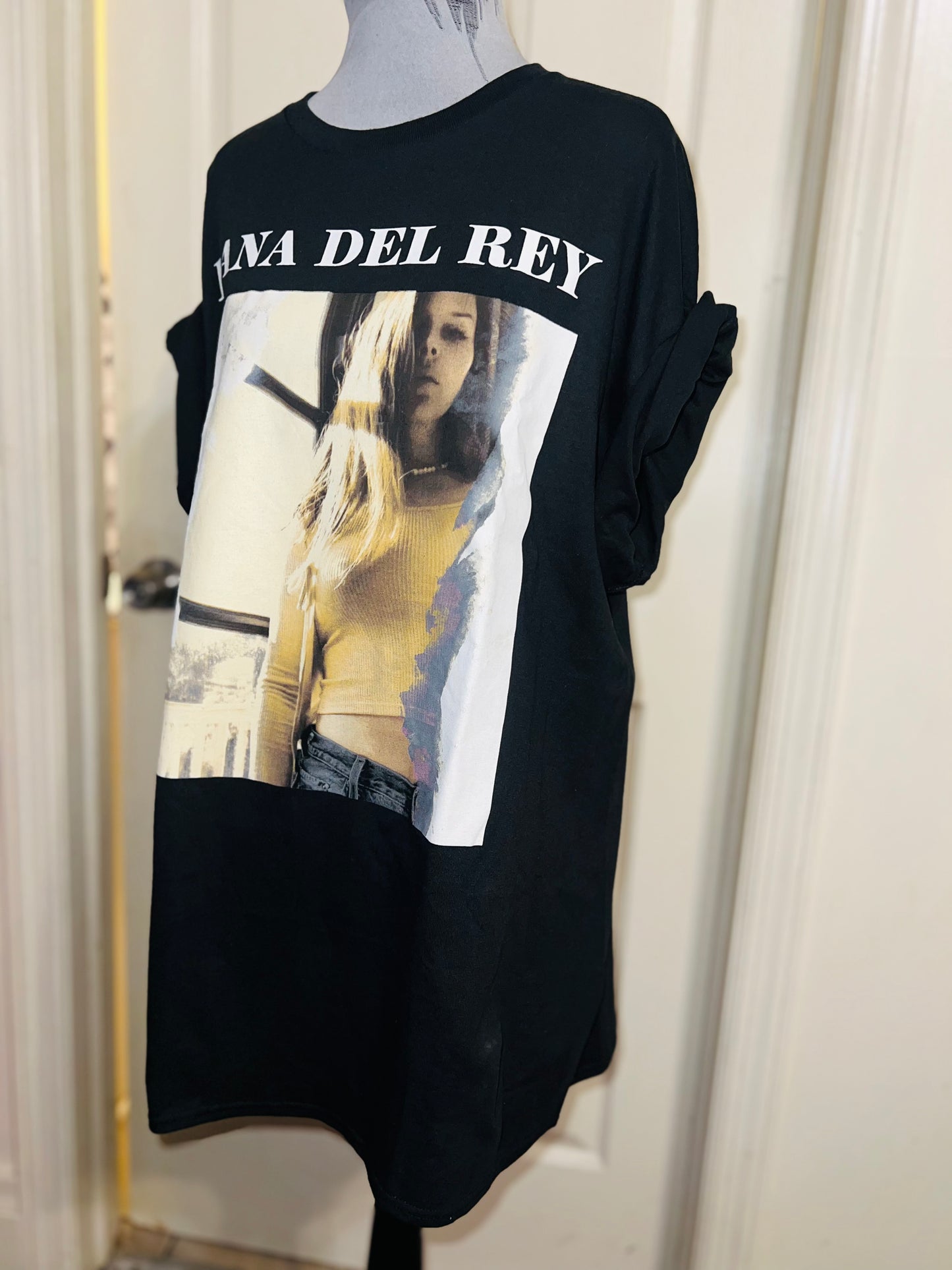 Lana Del Rey Oversized Distressed Tee