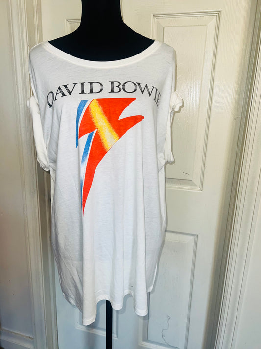 David Bowie Oversized Distressed Tee