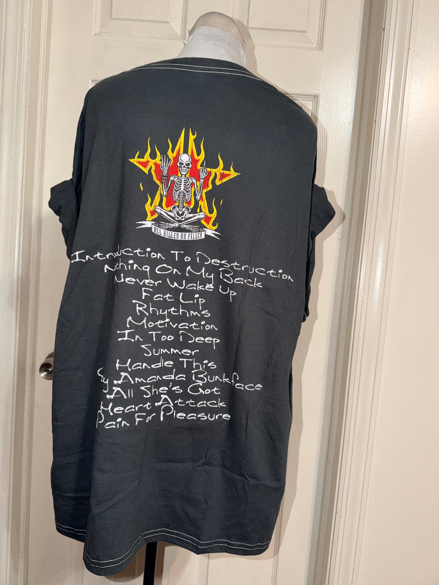 Sum 41 Double Sided Oversized Distressed Tee