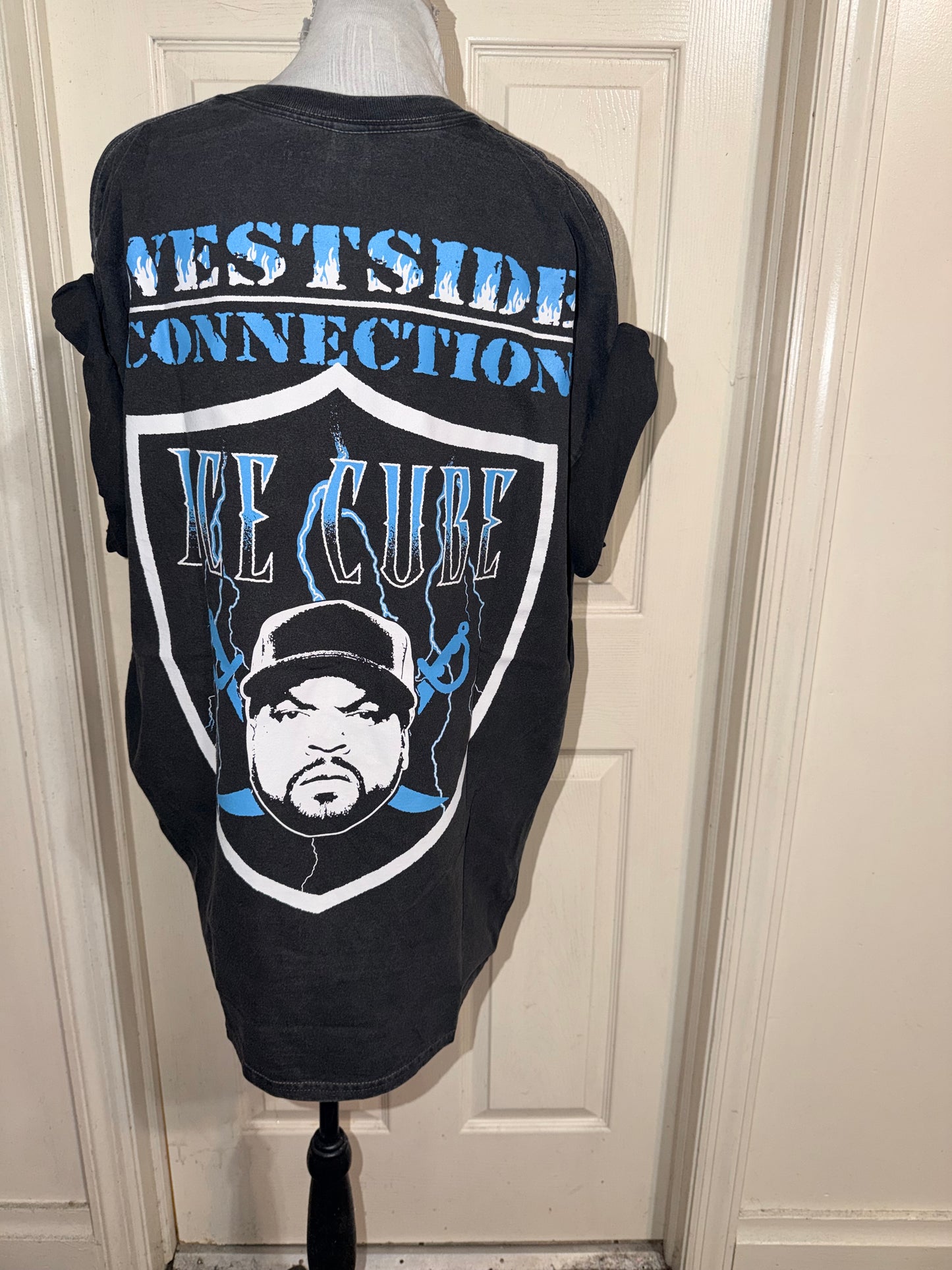 Ice Cube Double Sided Oversized Distressed Tee