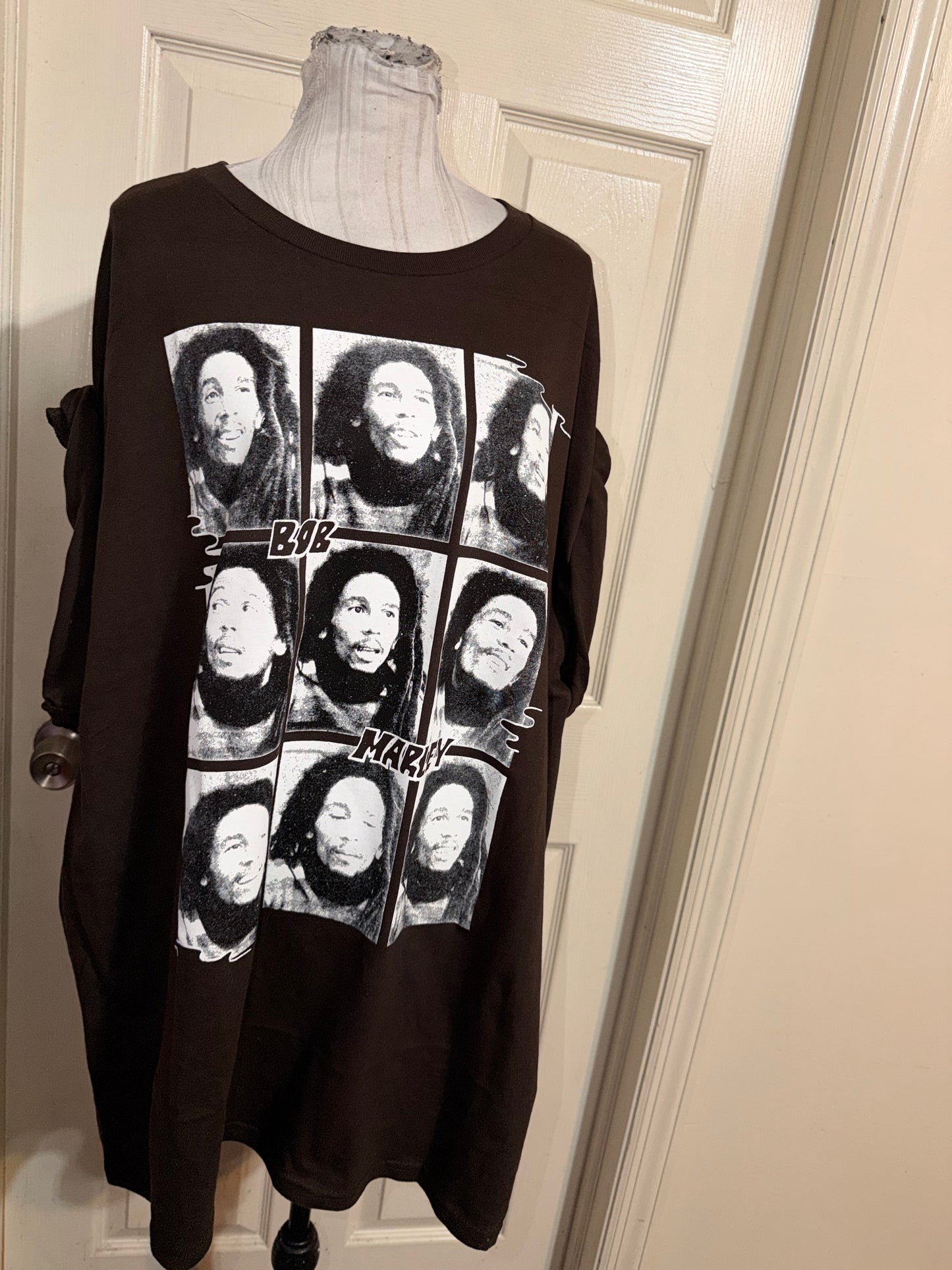 Bob Marley Oversized Distressed Tee