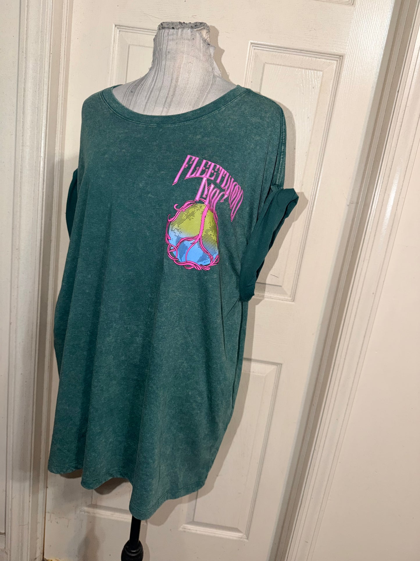 Fleetwood Mac Double Sided Oversized Distressed Tee