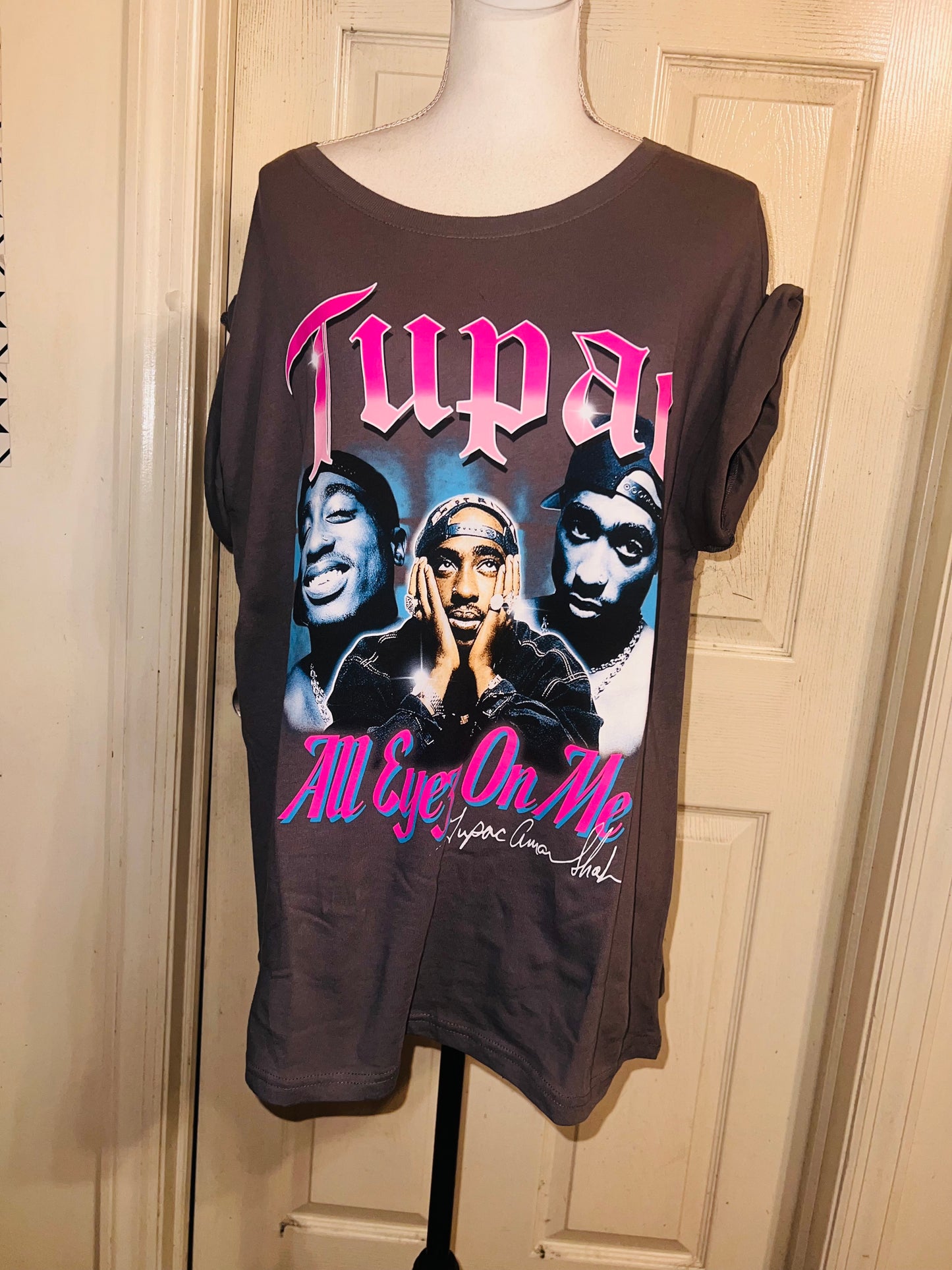 Tupac Oversized Distressed Tee