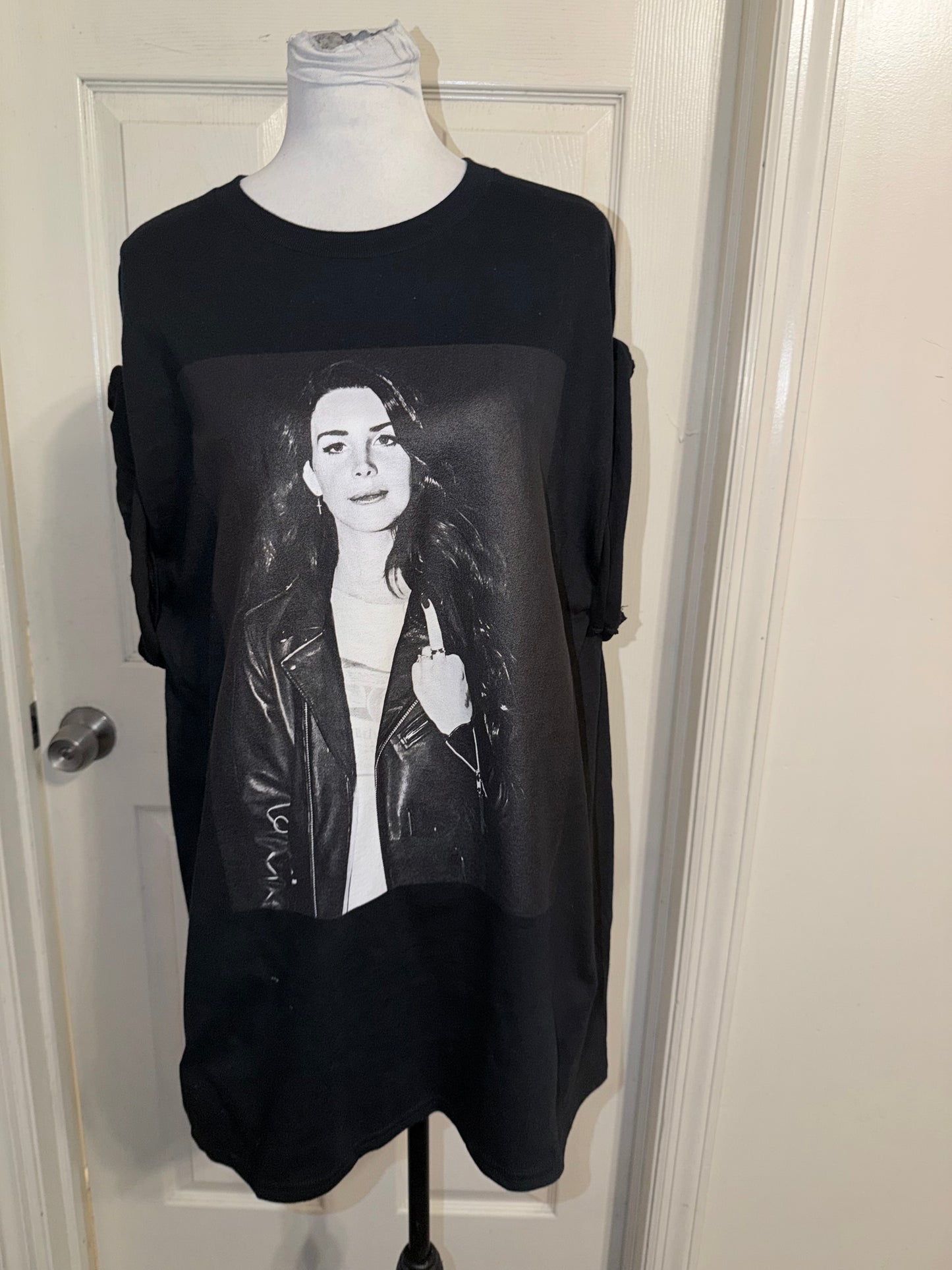 Lana Del Rey Oversized Distressed Tee