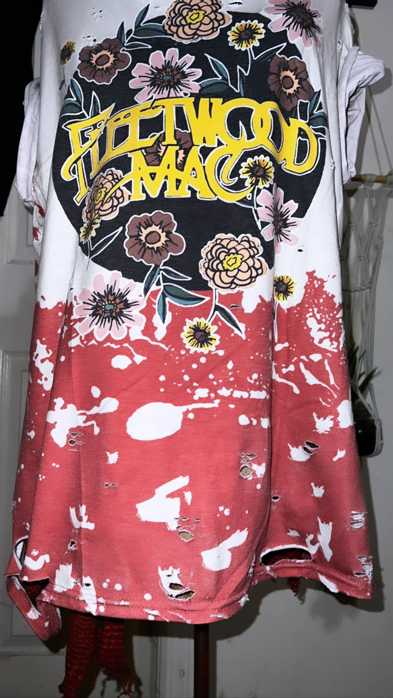 Fleetwood Mac Floral Distressed Tee