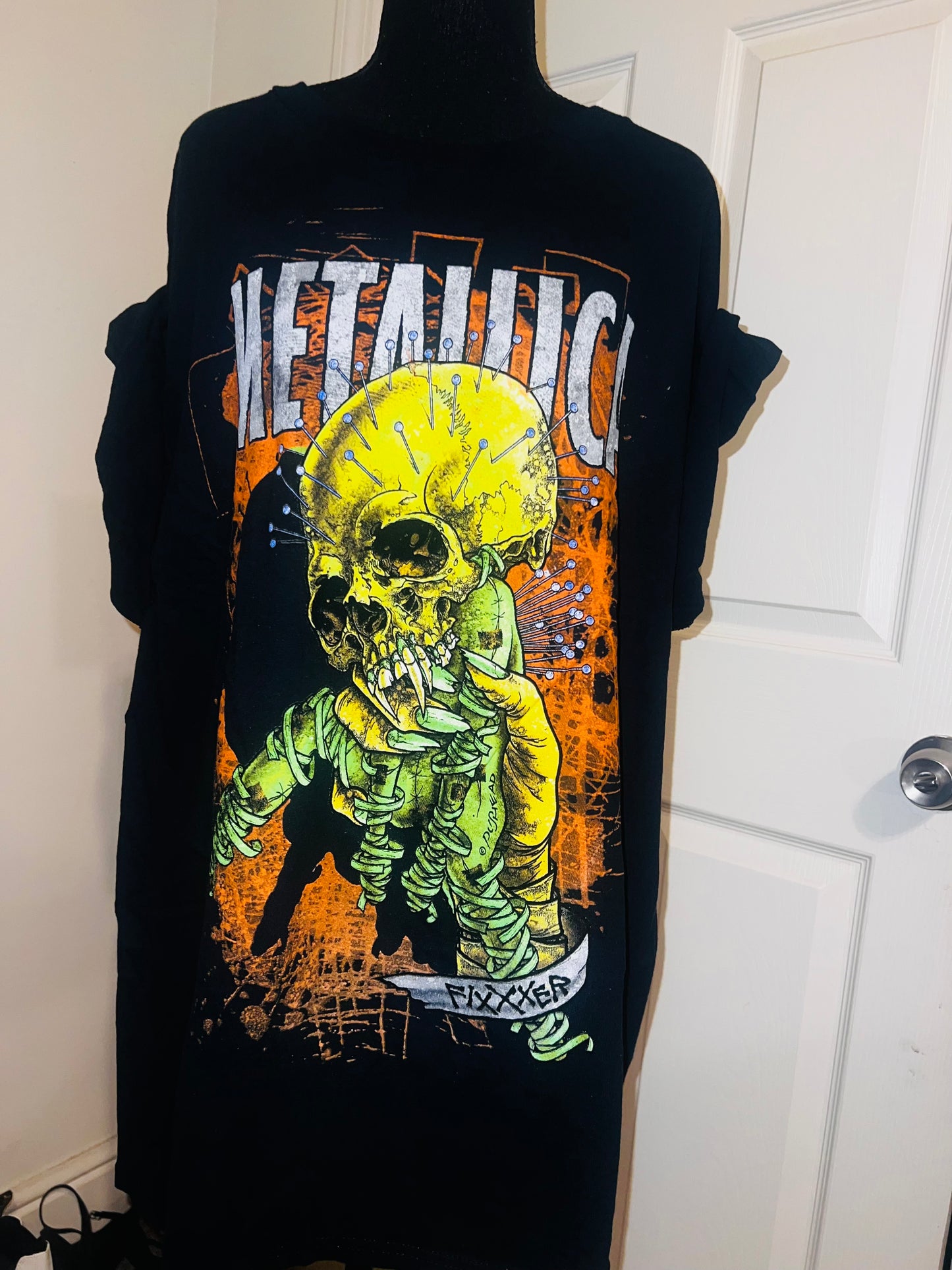 Metallica Fixxer Oversized Distressed Tee