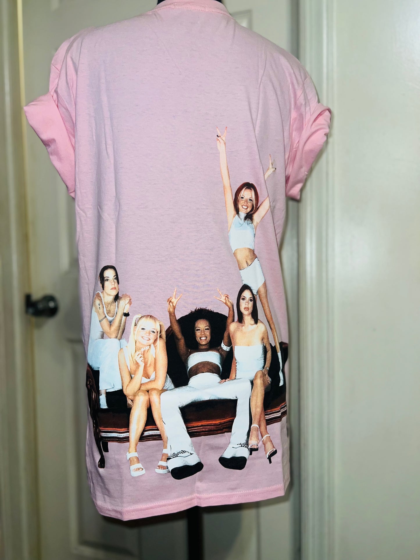 Spice Girls Double Sided Oversized Distressed Tee
