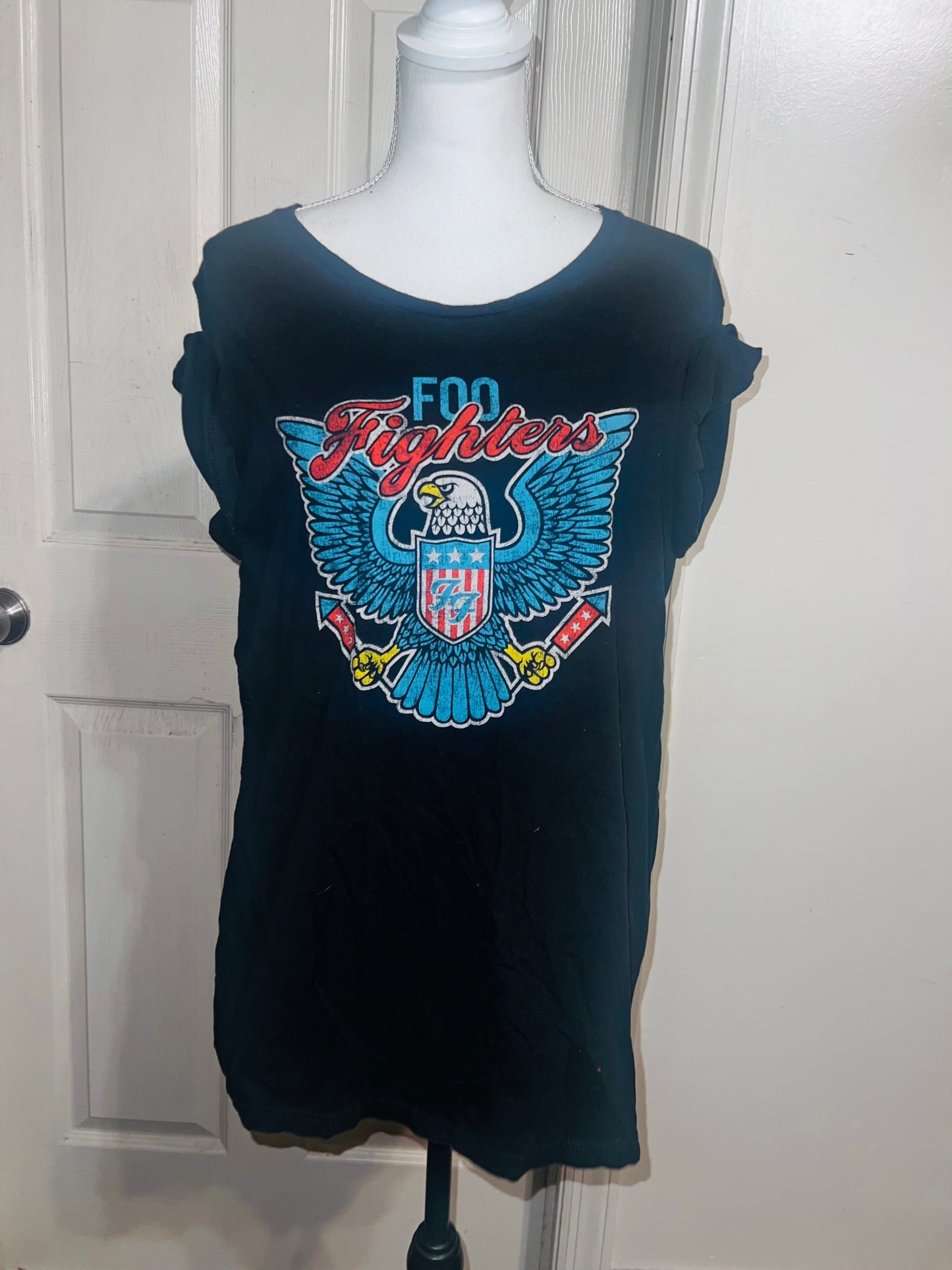 Foo Fighters Oversized Distressed Tee