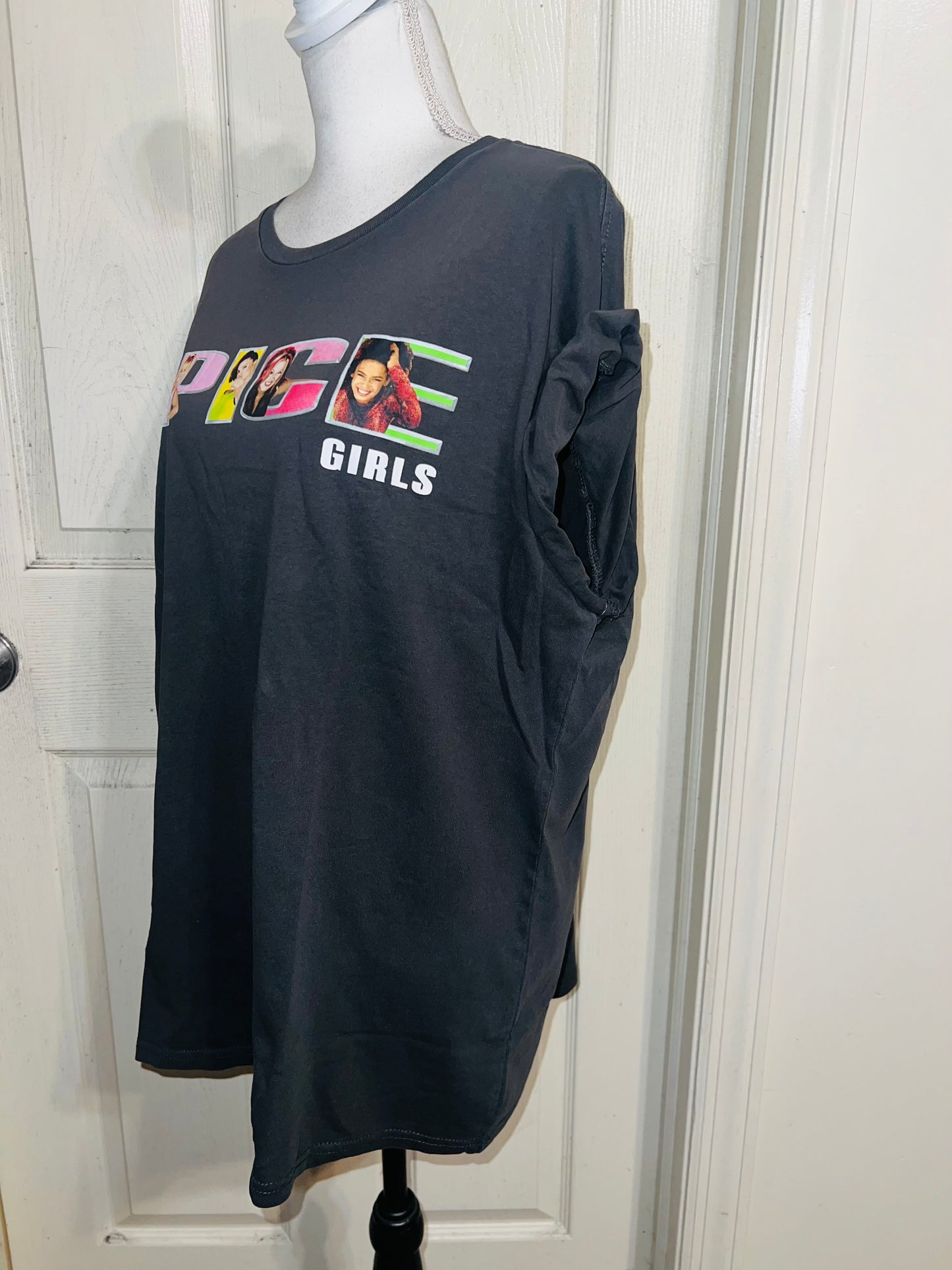 Spice Girls Oversized Distressed Tee