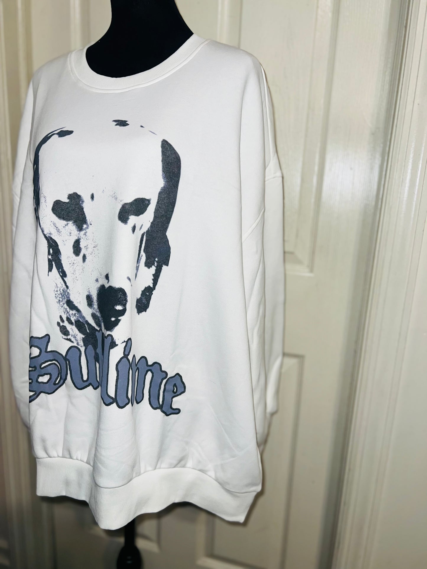 Sublime Oversized Distressed Sweatshirt