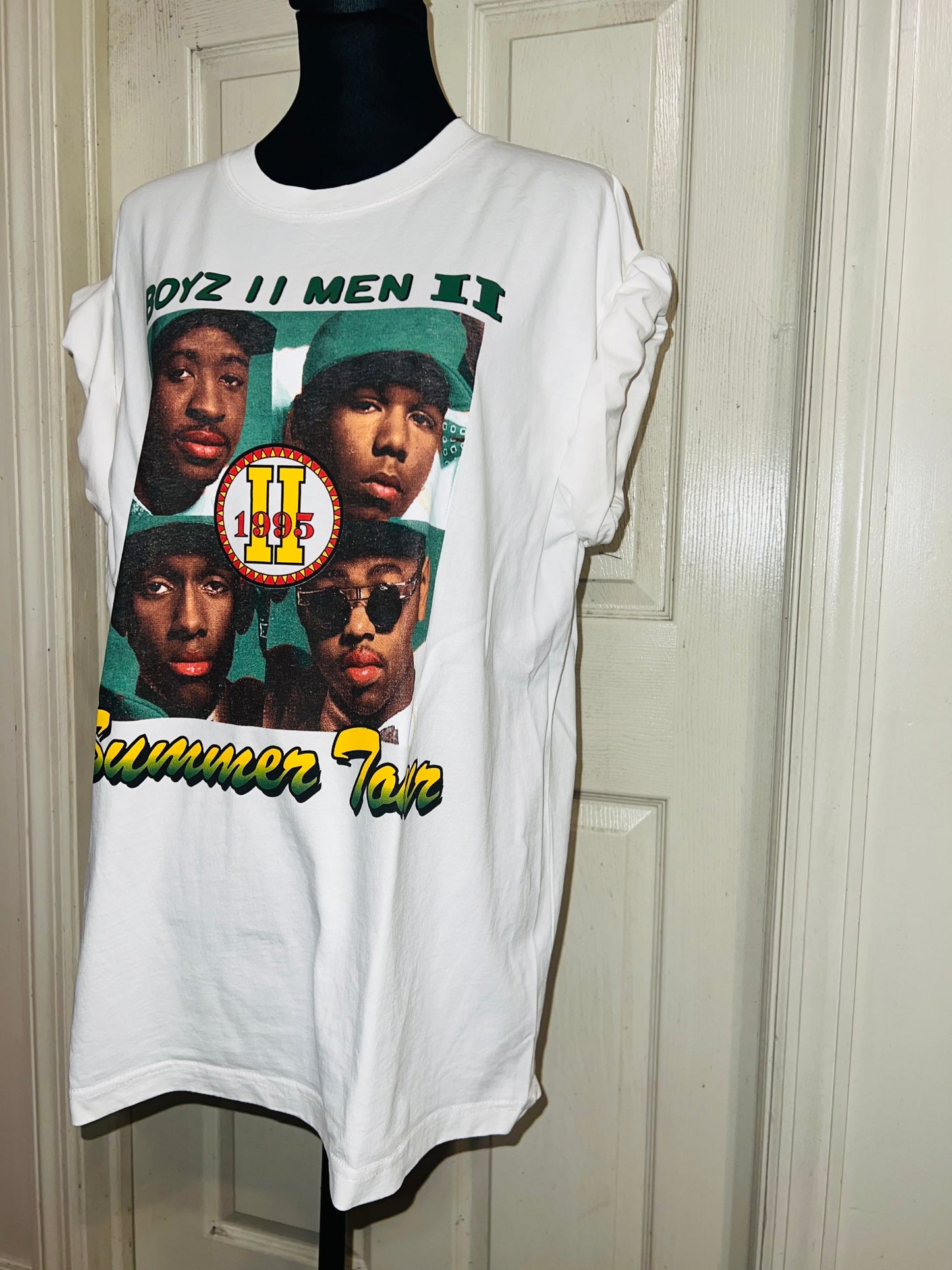 Boyz II Men Double Sided Oversized Distressed Tee