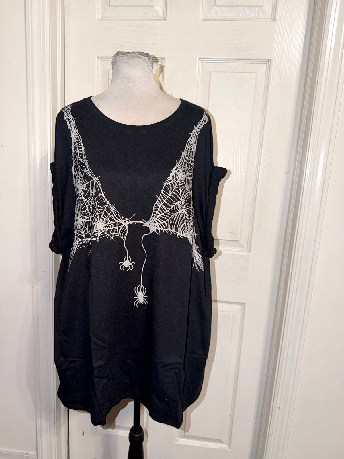 Halloween Spiderweb Oversized Tee