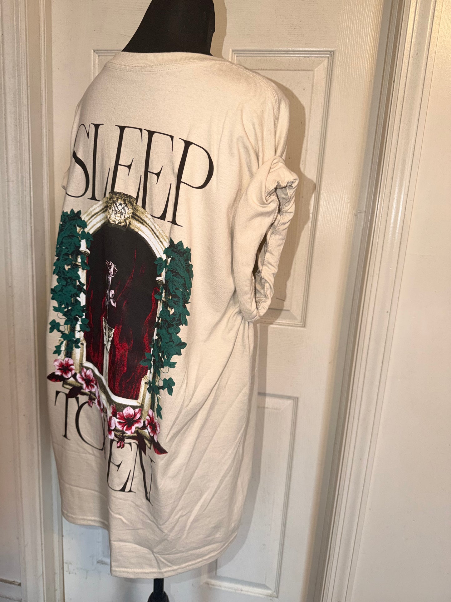 Sleep Token Double Sided Oversized Distressed Tee