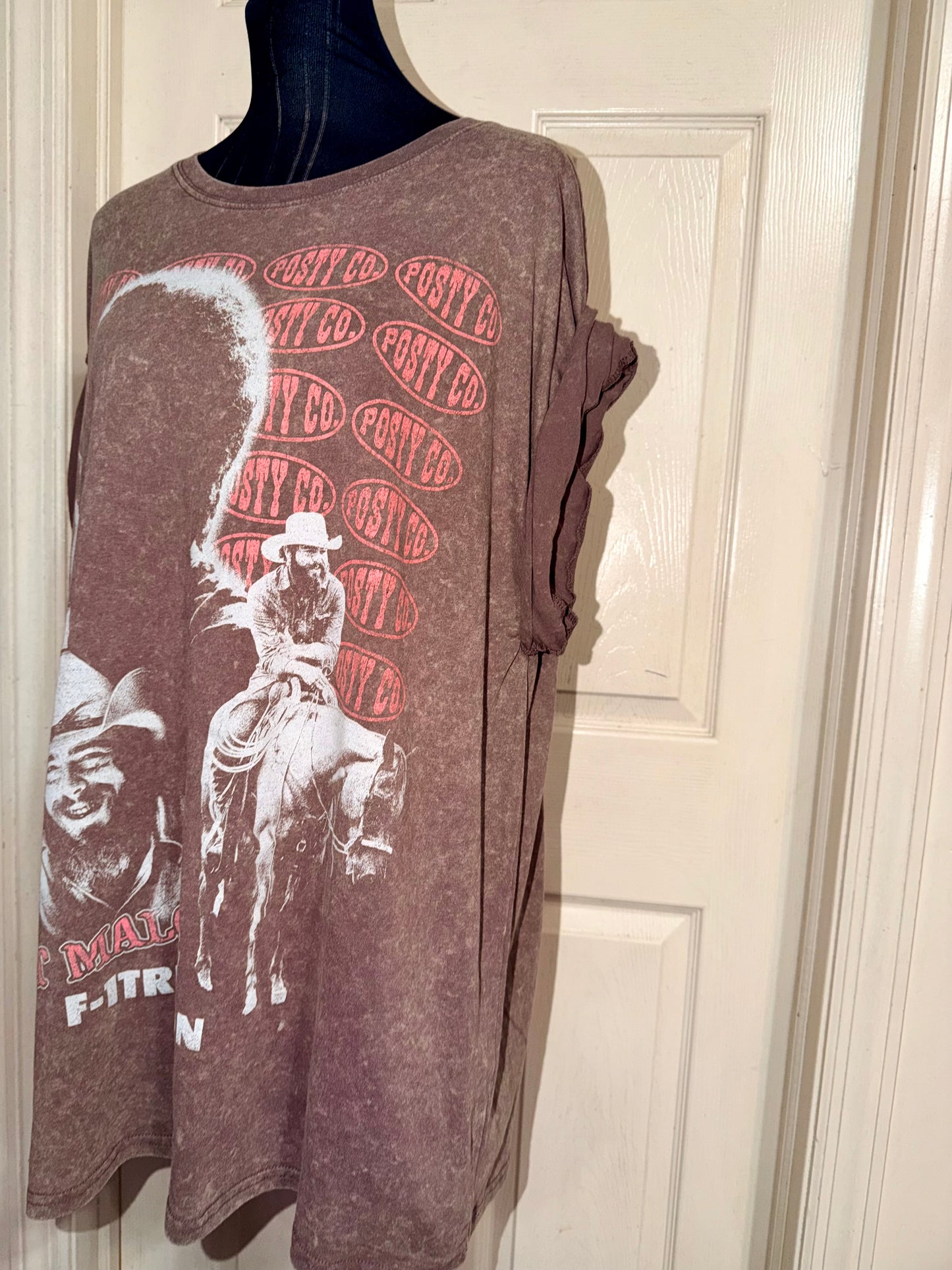 Post Malone Double Sided Oversized Distressed Tee