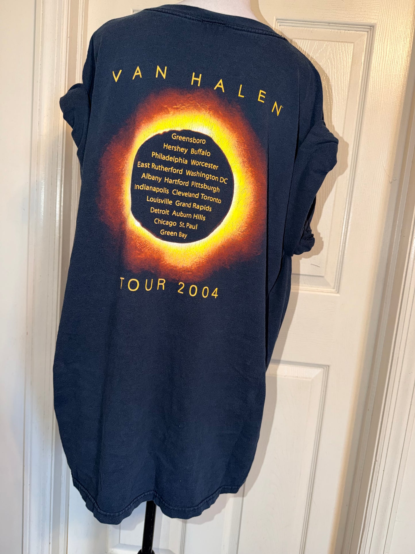 Van Halen Vintage Double Sided Oversized Distressed Tee