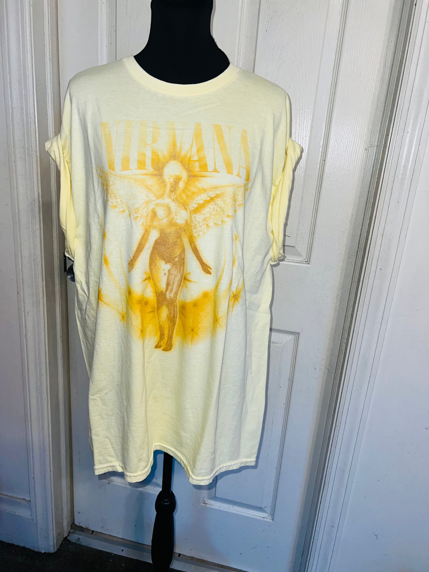 Nirvana Oversized Distressed Tee