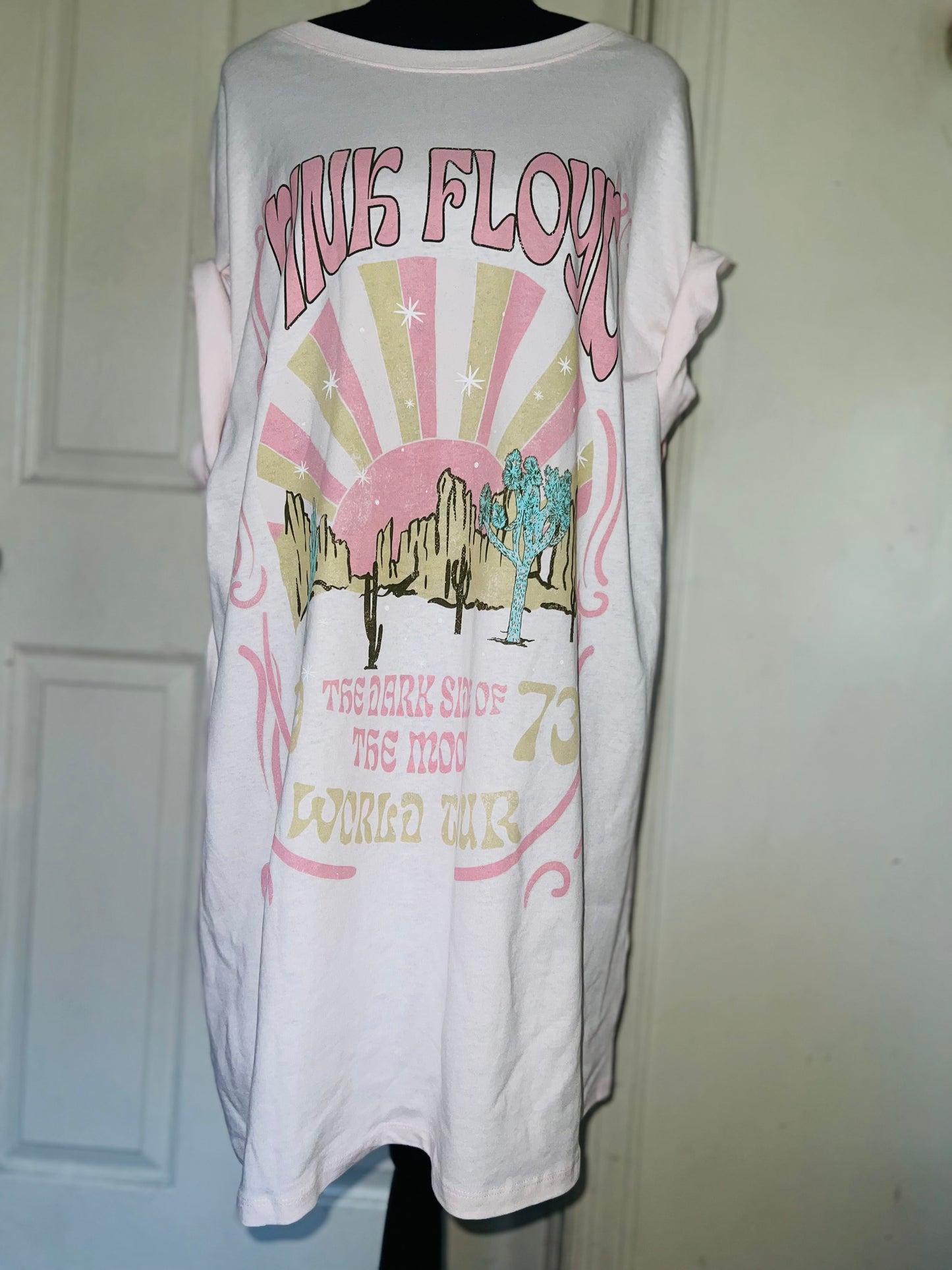 Pink Floyd Oversized Distressed Dress