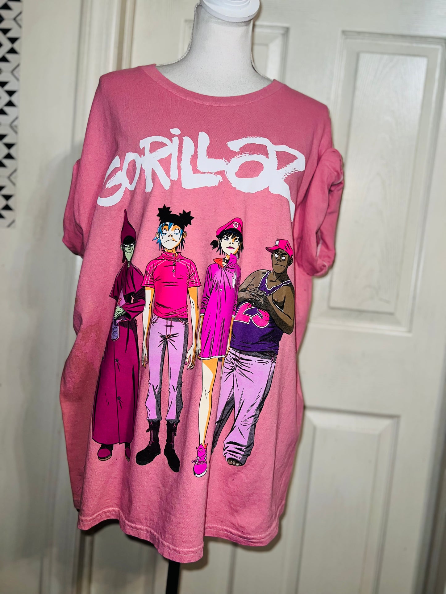 Gorillaz Oversized Distressed Tee