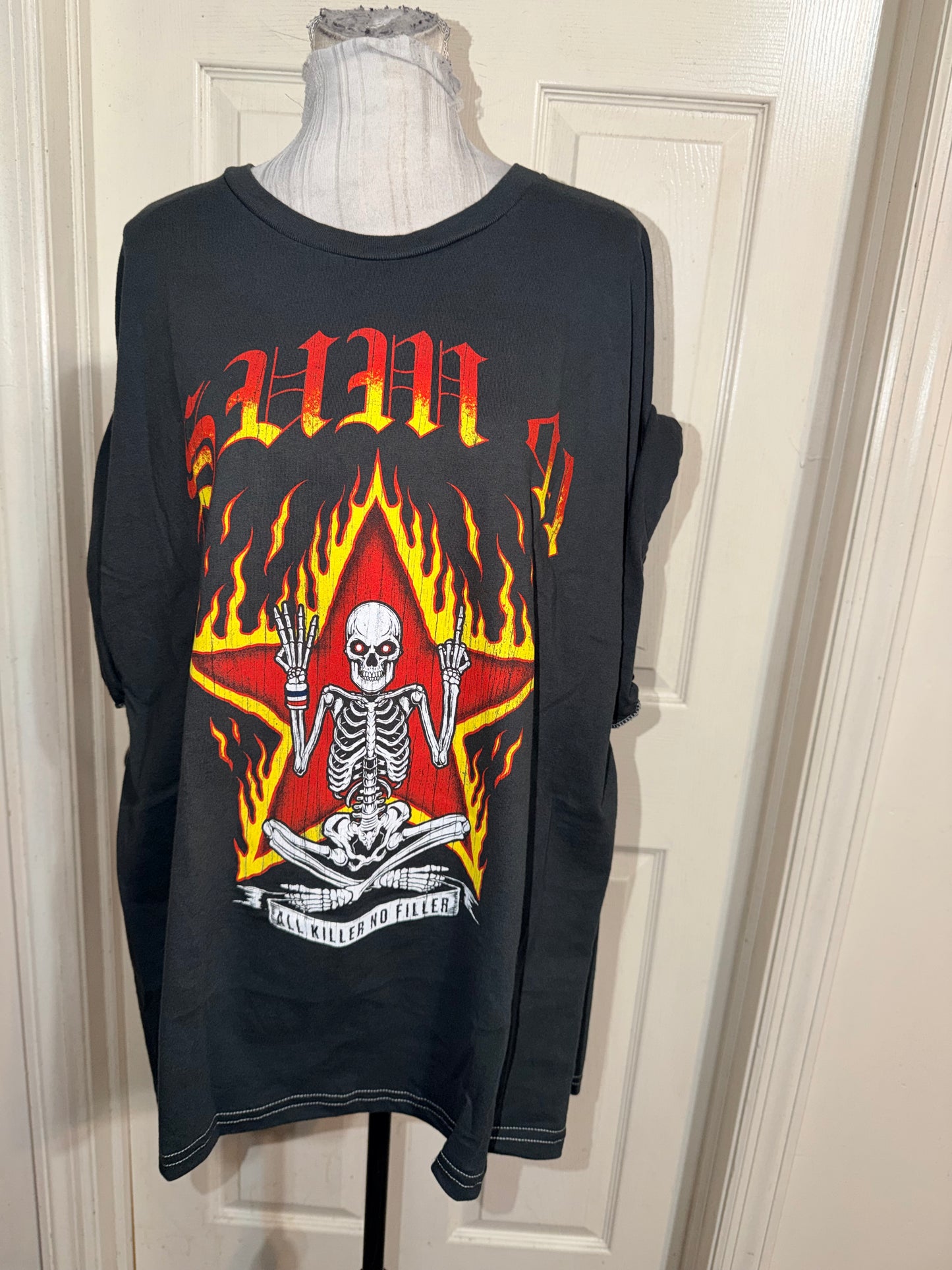 Sum 41 Double Sided Oversized Distressed Tee