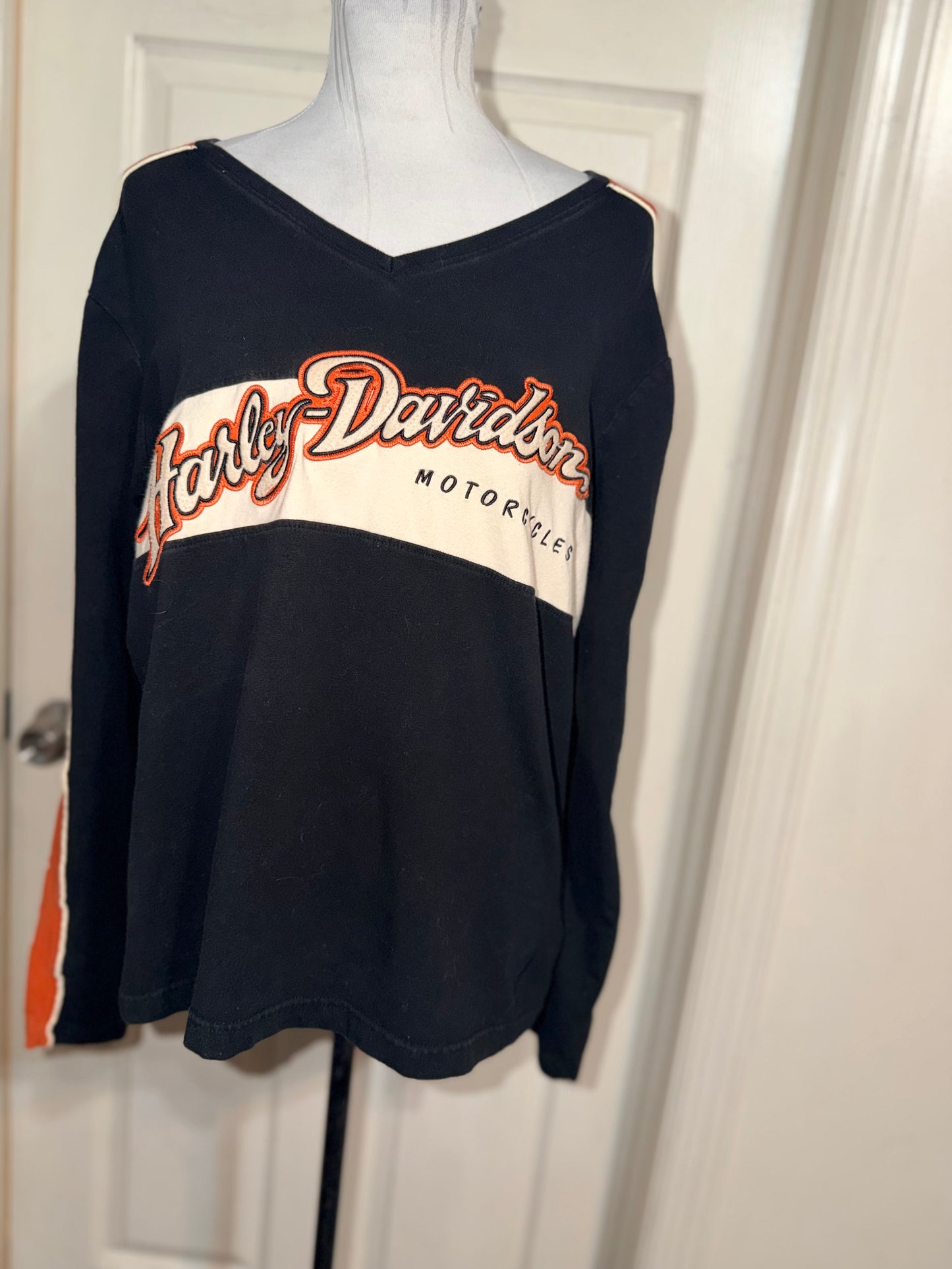 Harley Davidson Double Sided Oversized Long Sleeve Jersey Shirt
