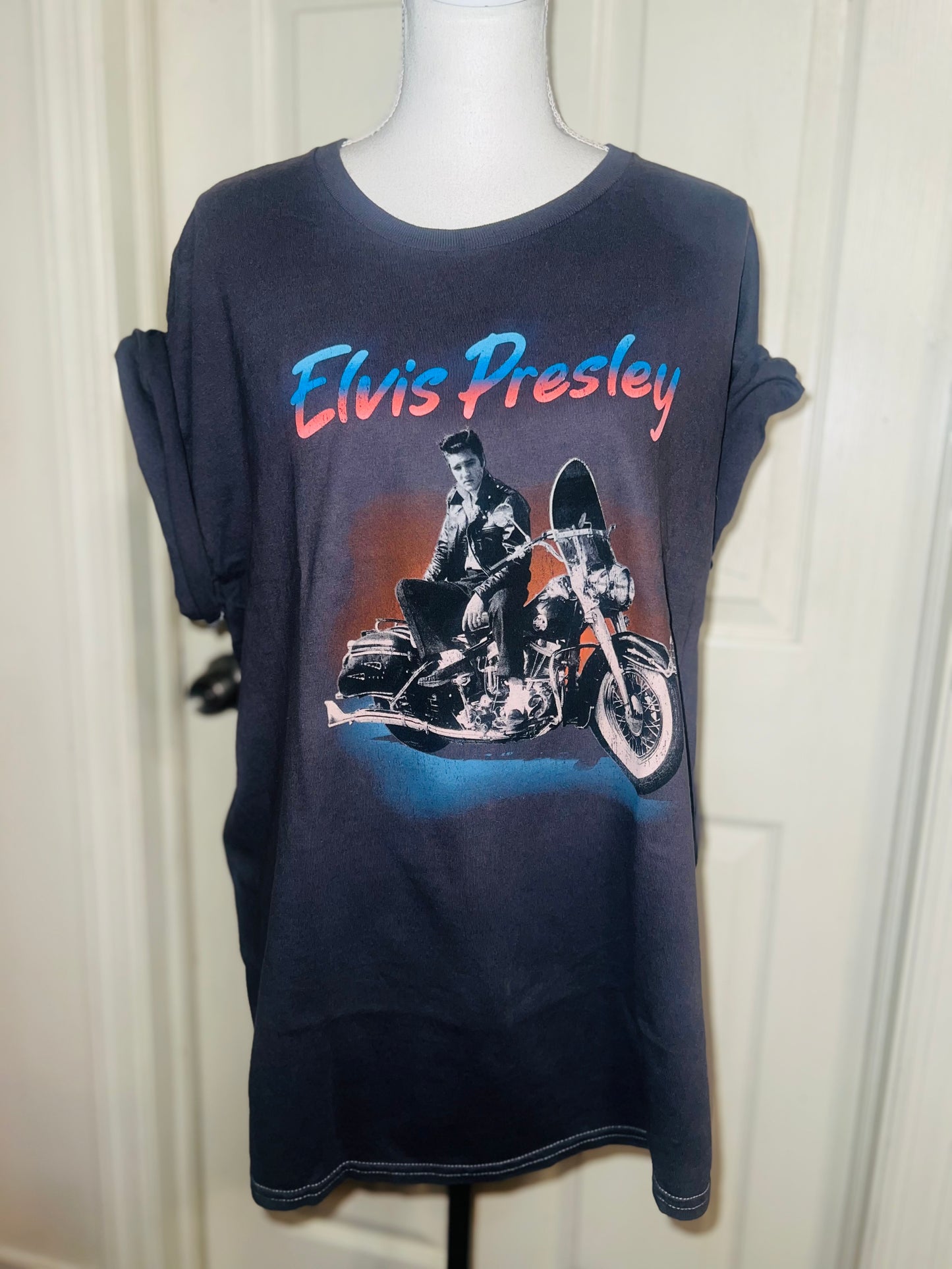 Elvis Oversized Distressed Tee