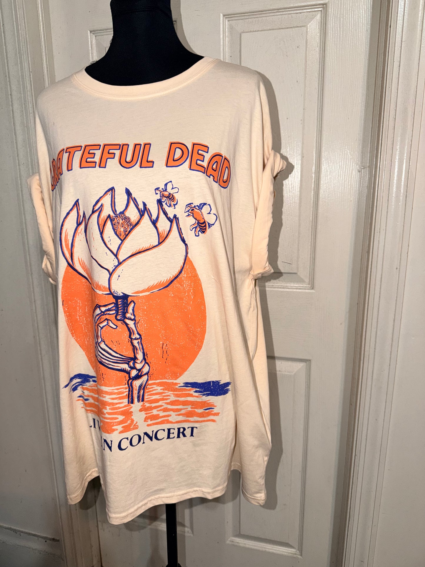 Grateful Dead Oversized Distressed Tee