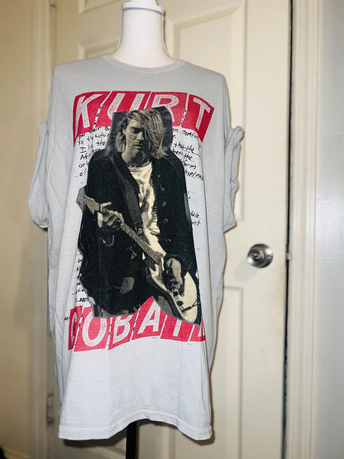 Kurt Cobain Oversized Distressed Tee