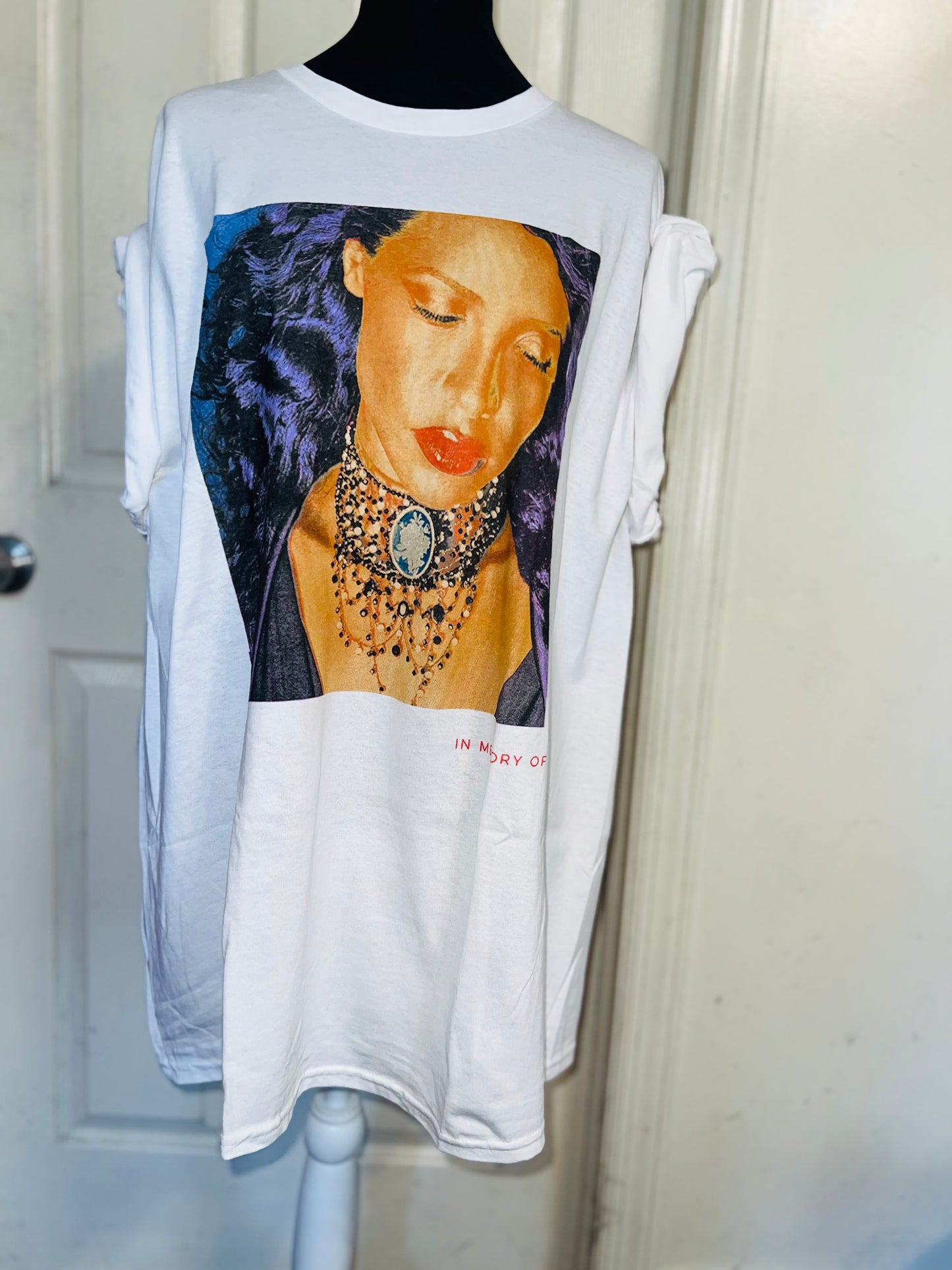 Aaliyah Oversized Distressed Tee