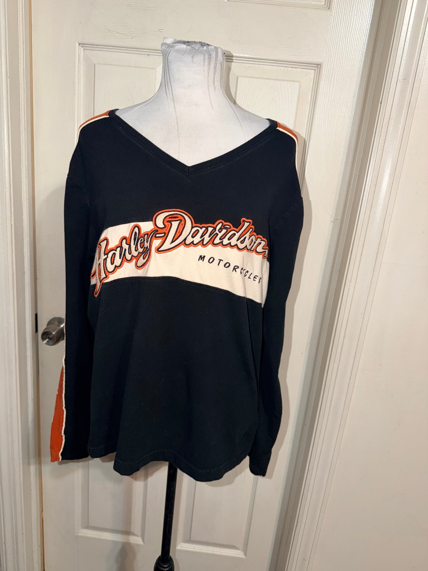 Harley Davidson Double Sided Oversized Long Sleeve Jersey Shirt