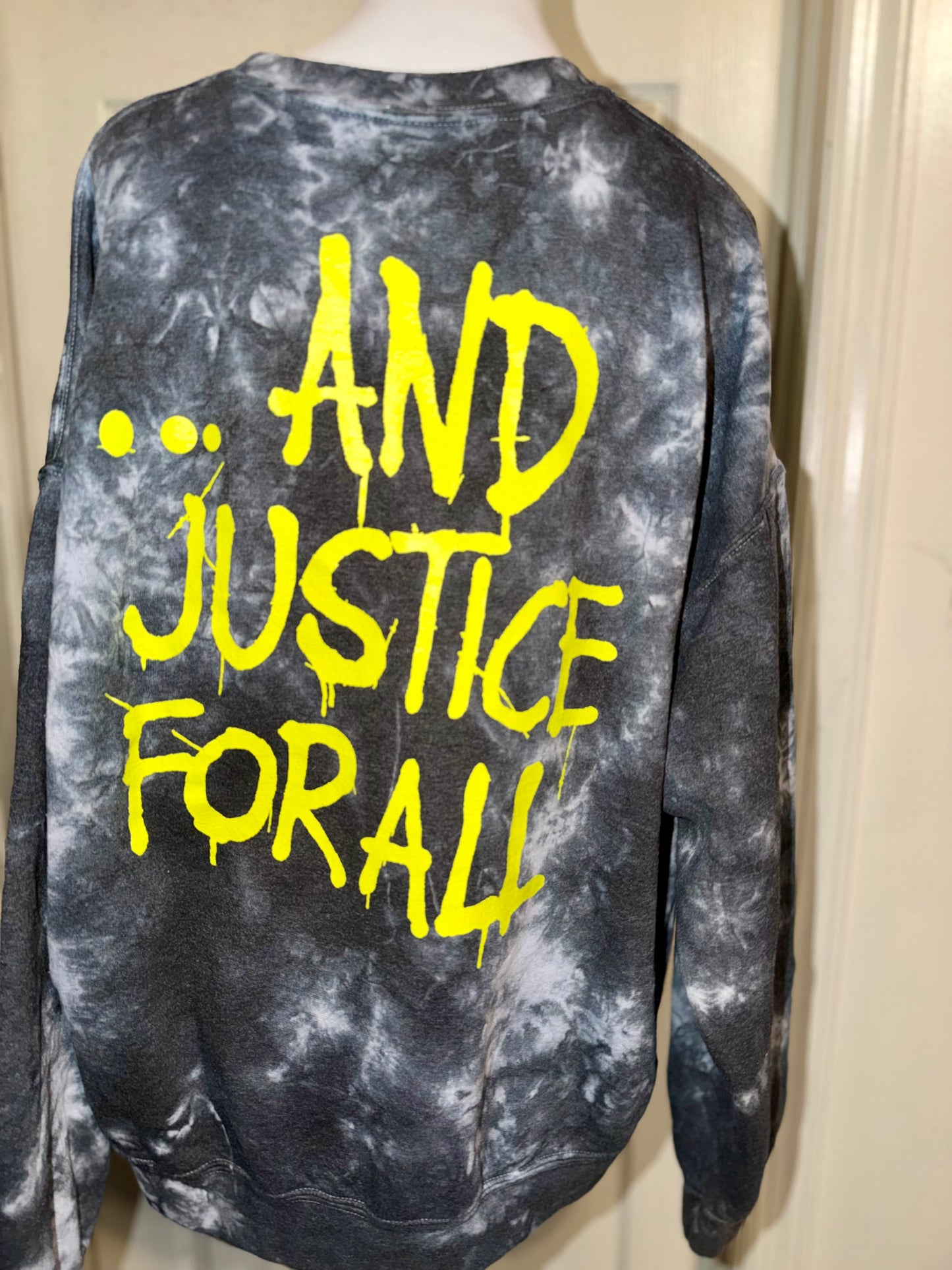 Metallica Double Sided Oversized Distressed Sweatshirt